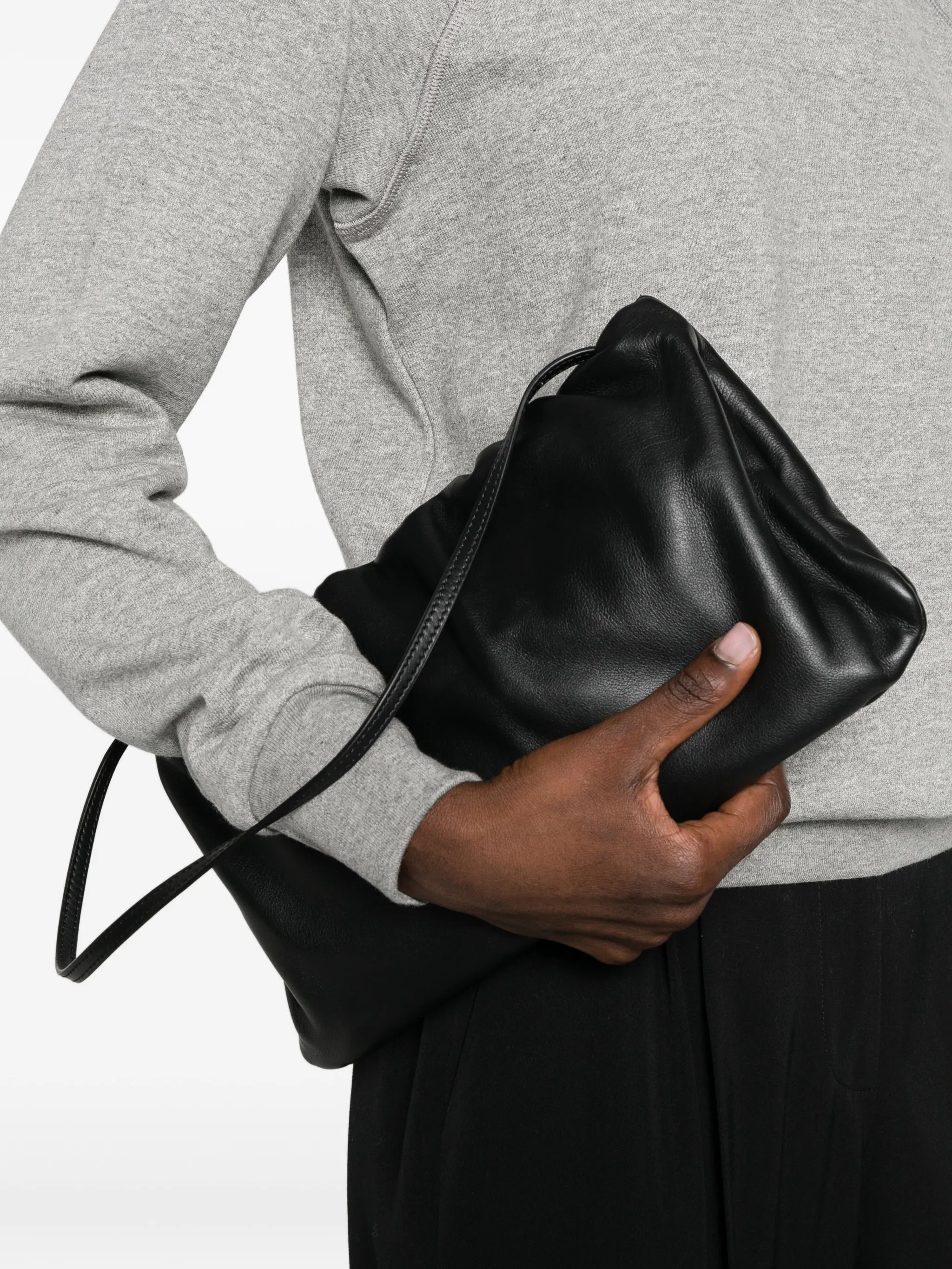 XL Bourse leather shoulder bag