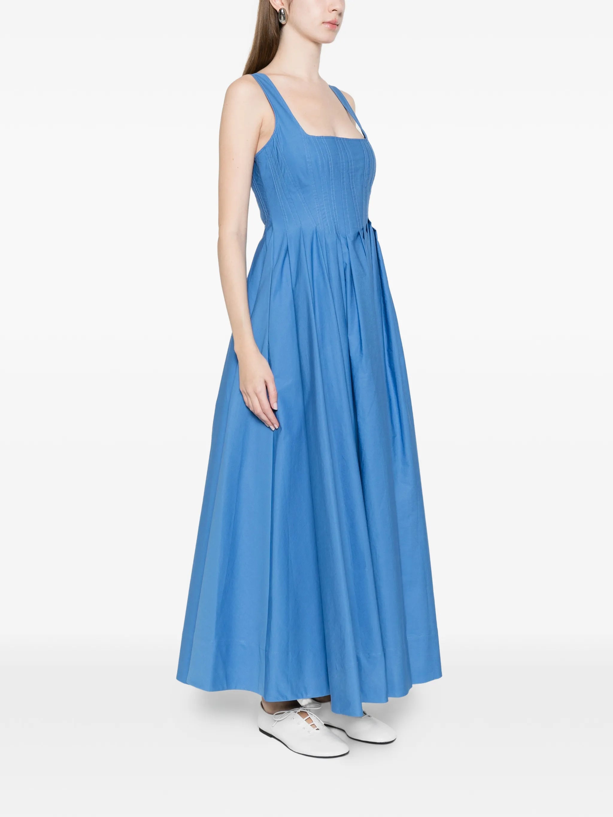 Giro square-neck A-line maxi dress