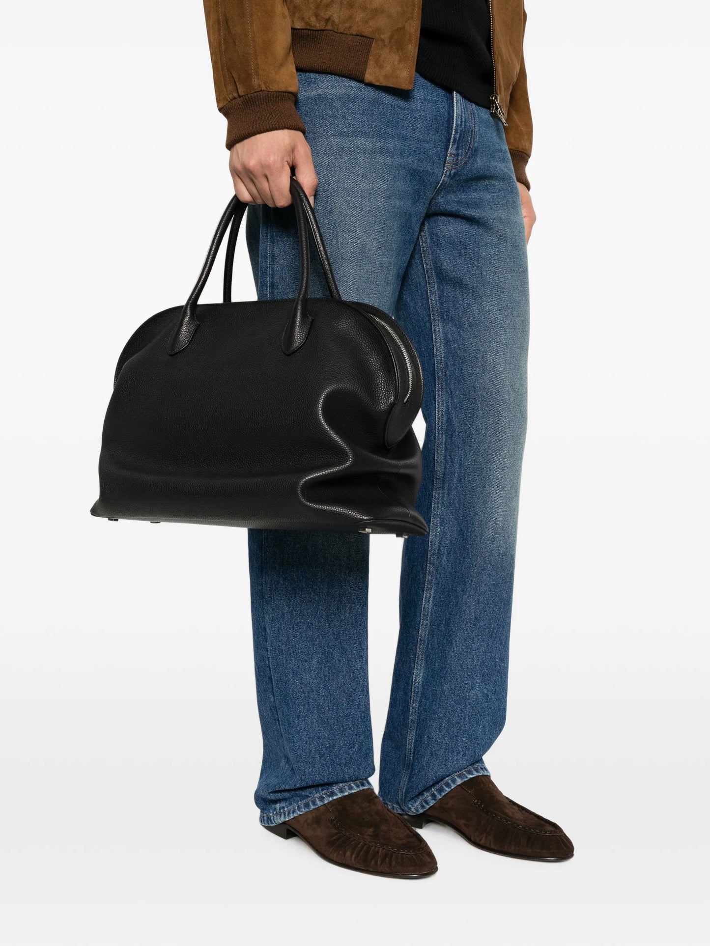 Agnes 16 saddle-grain tote bag