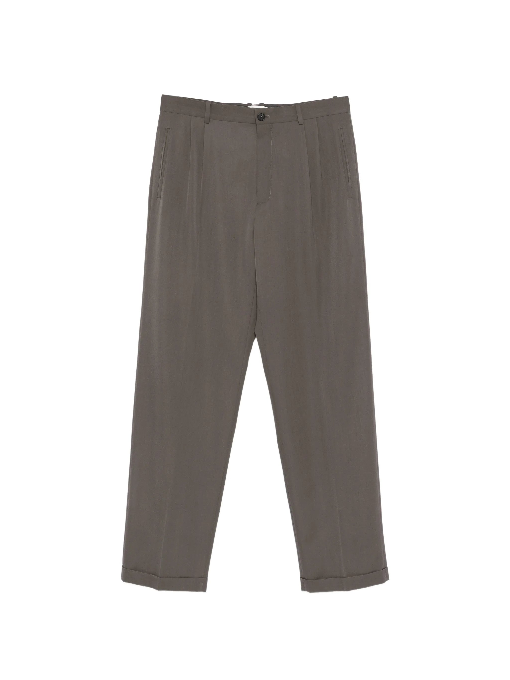 Tosca pleated wool trousers
