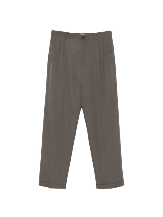 Tosca pleated wool trousers