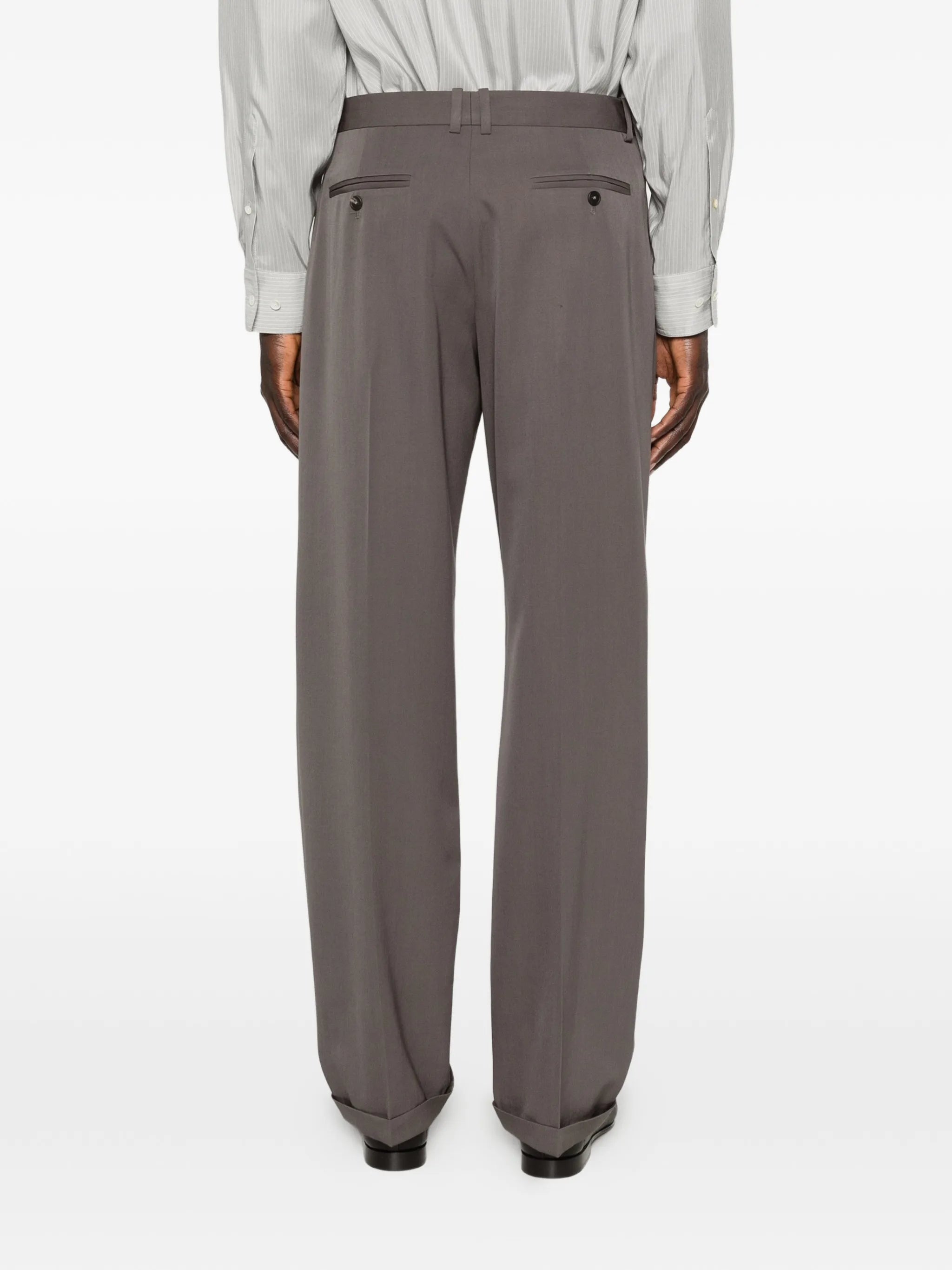 Tosca pleated wool trousers