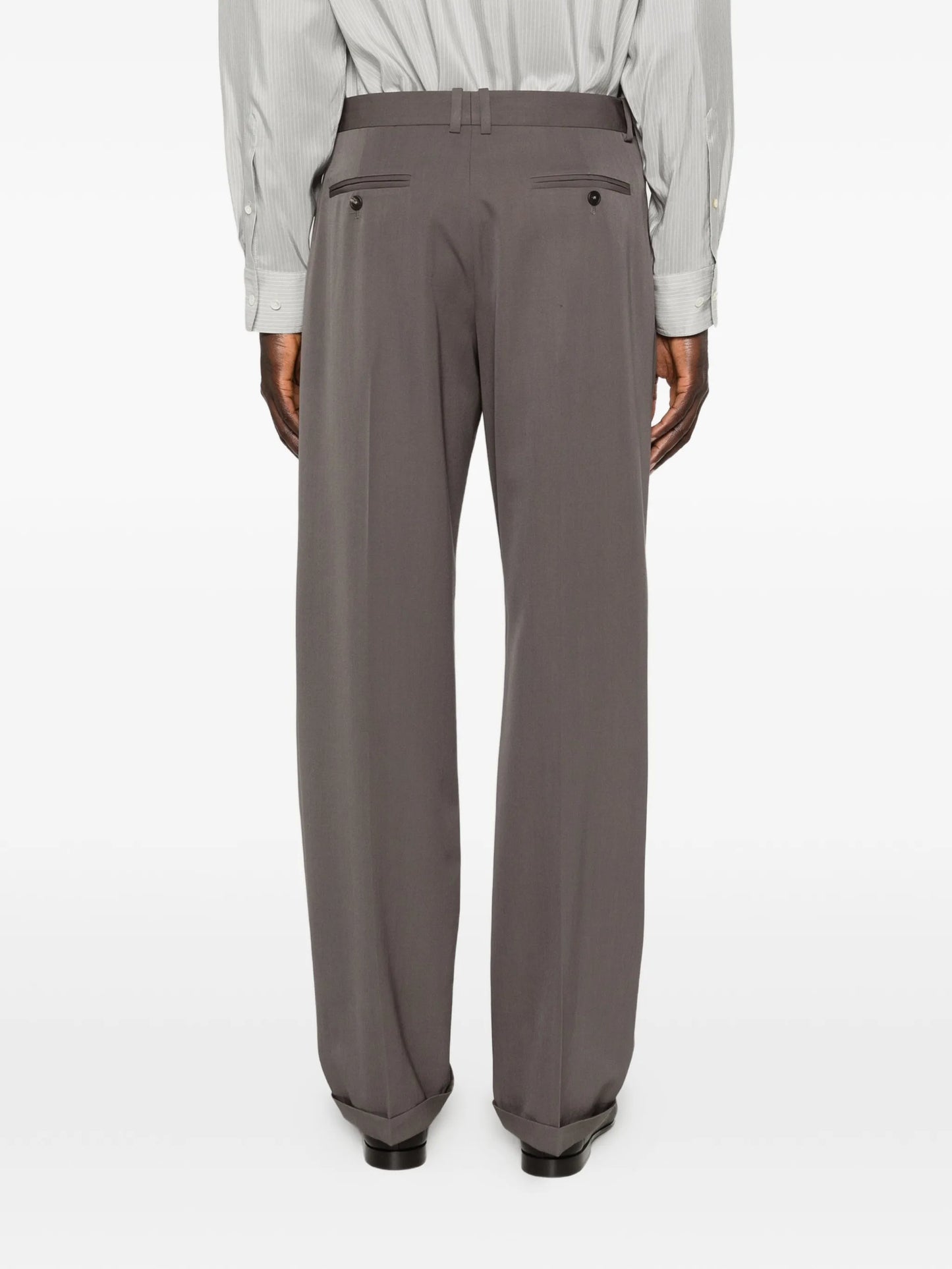 Tosca pleated wool trousers