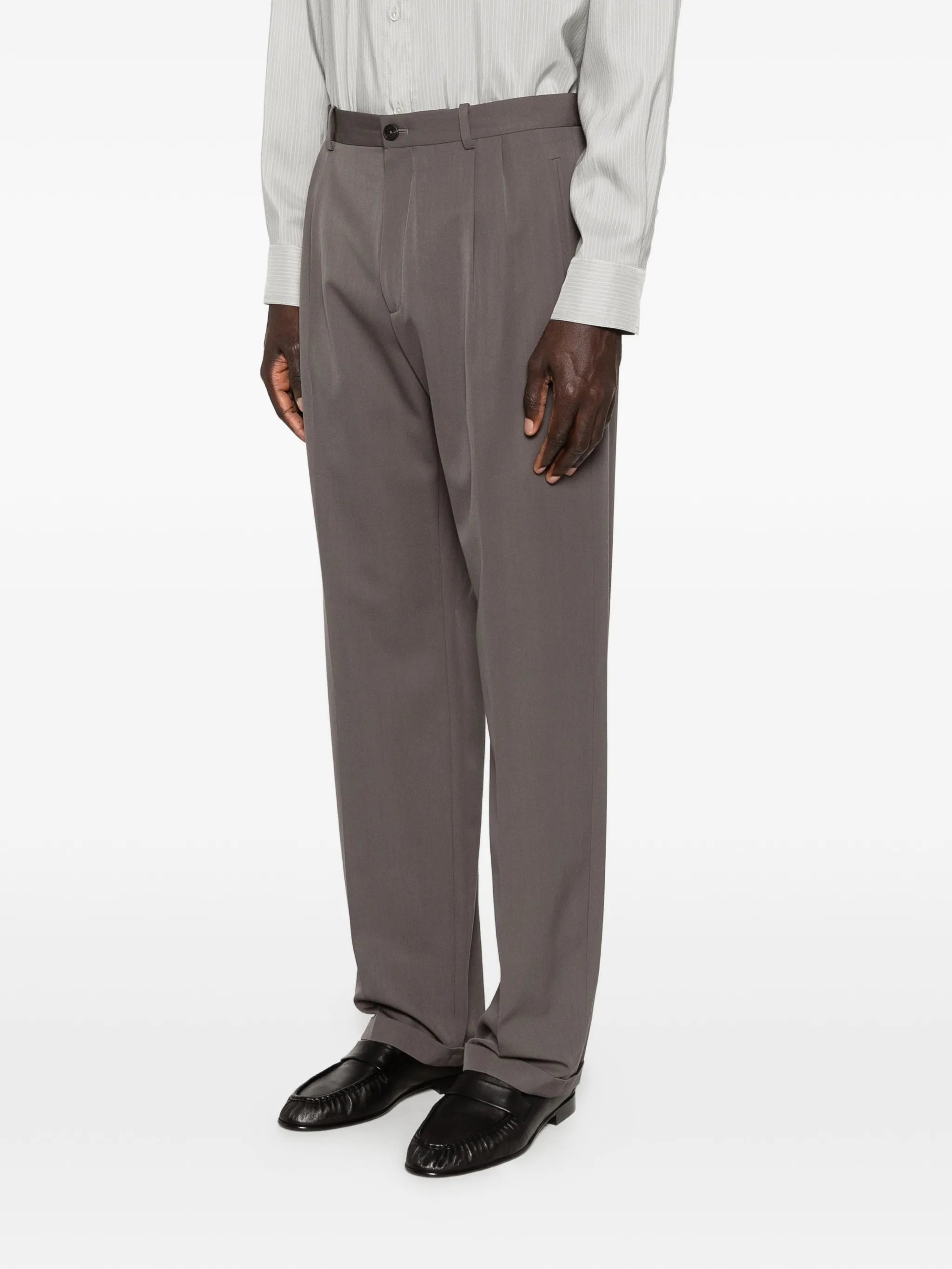 Tosca pleated wool trousers