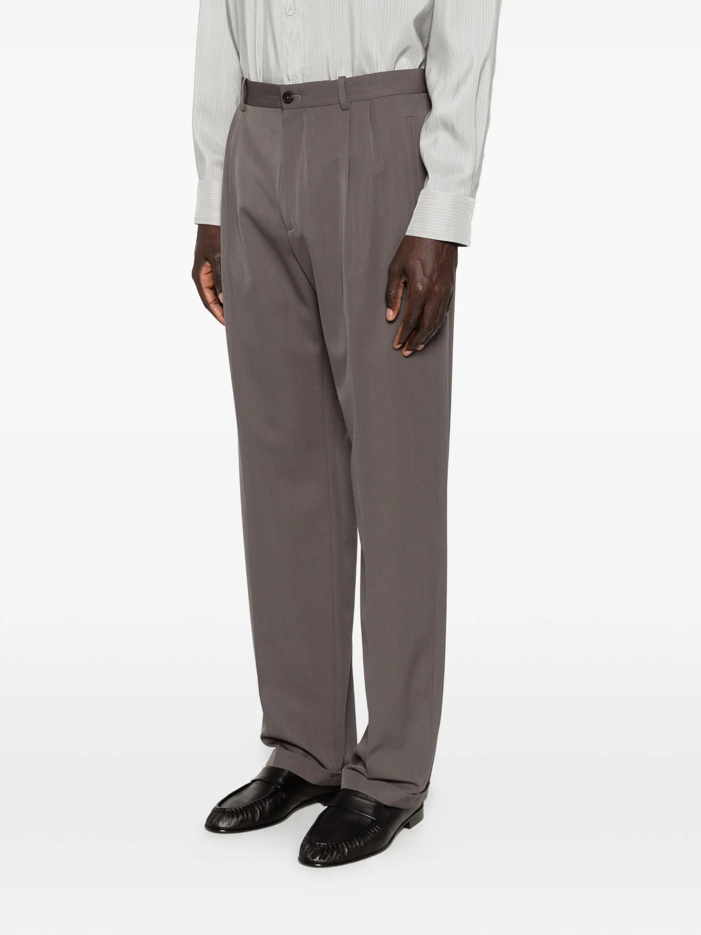 Tosca pleated wool trousers