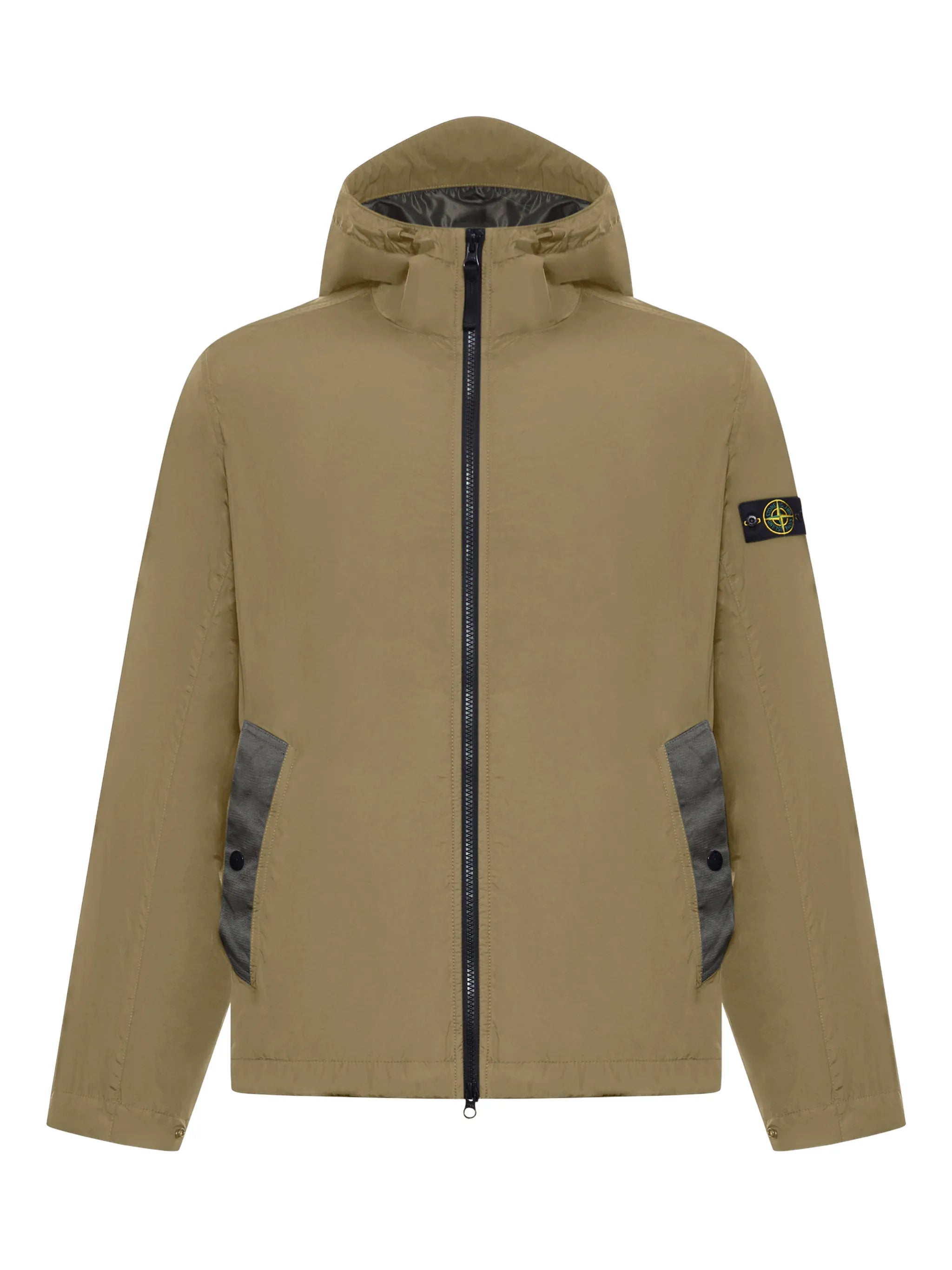 hooded zip-up jacket