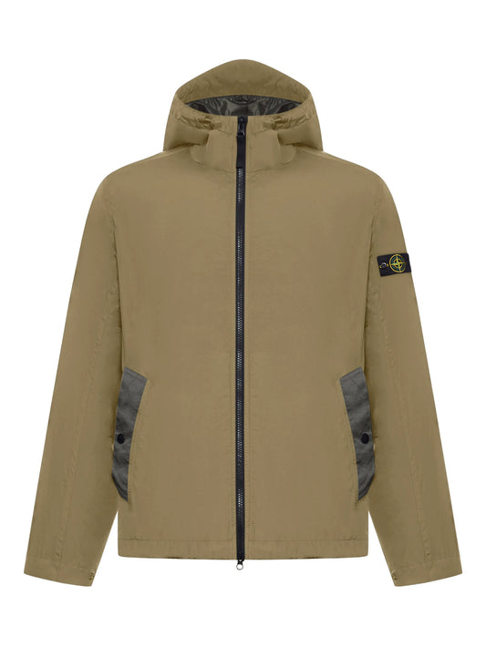 hooded zip-up jacket