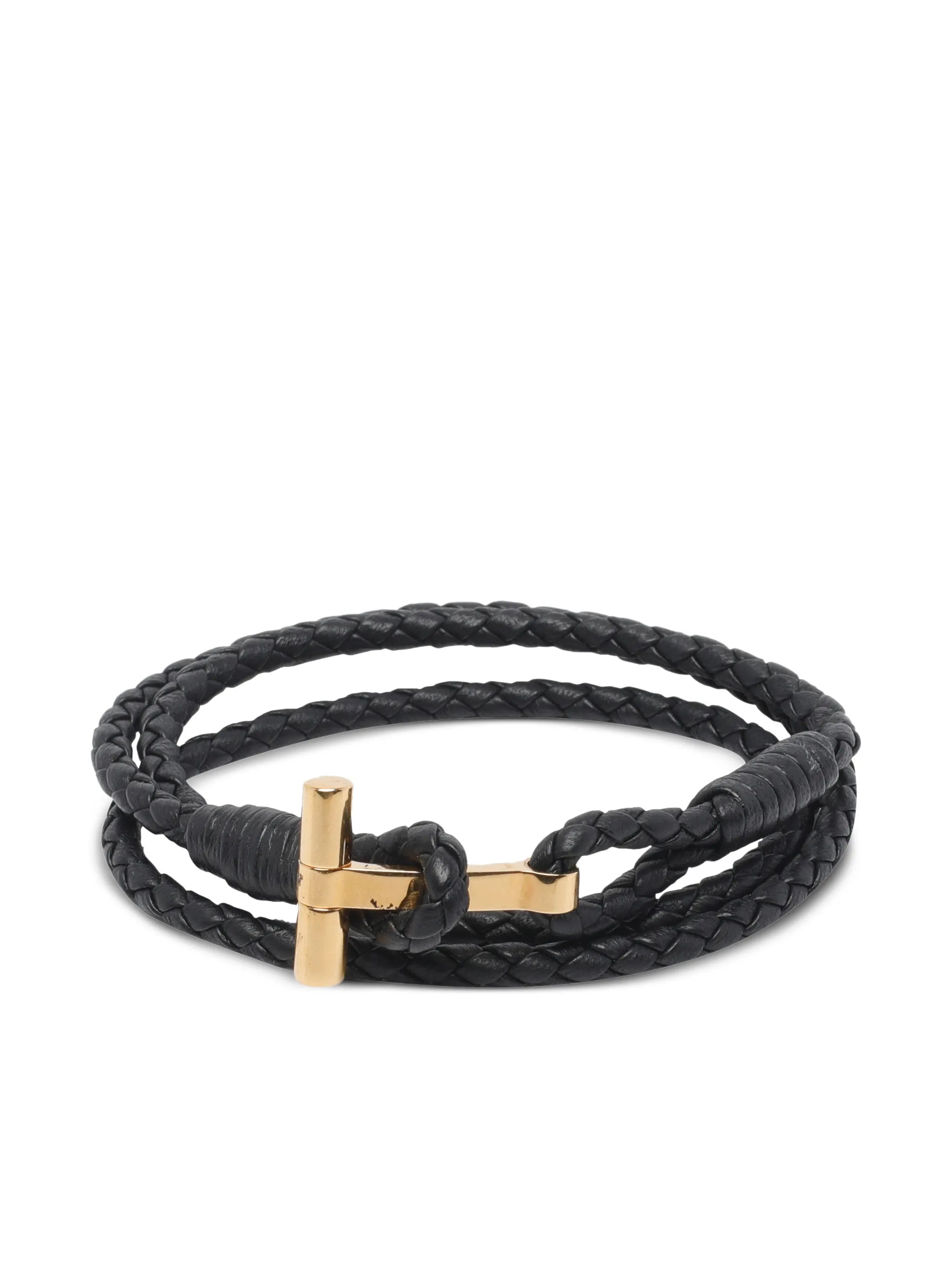 braided T-bar bracelet
