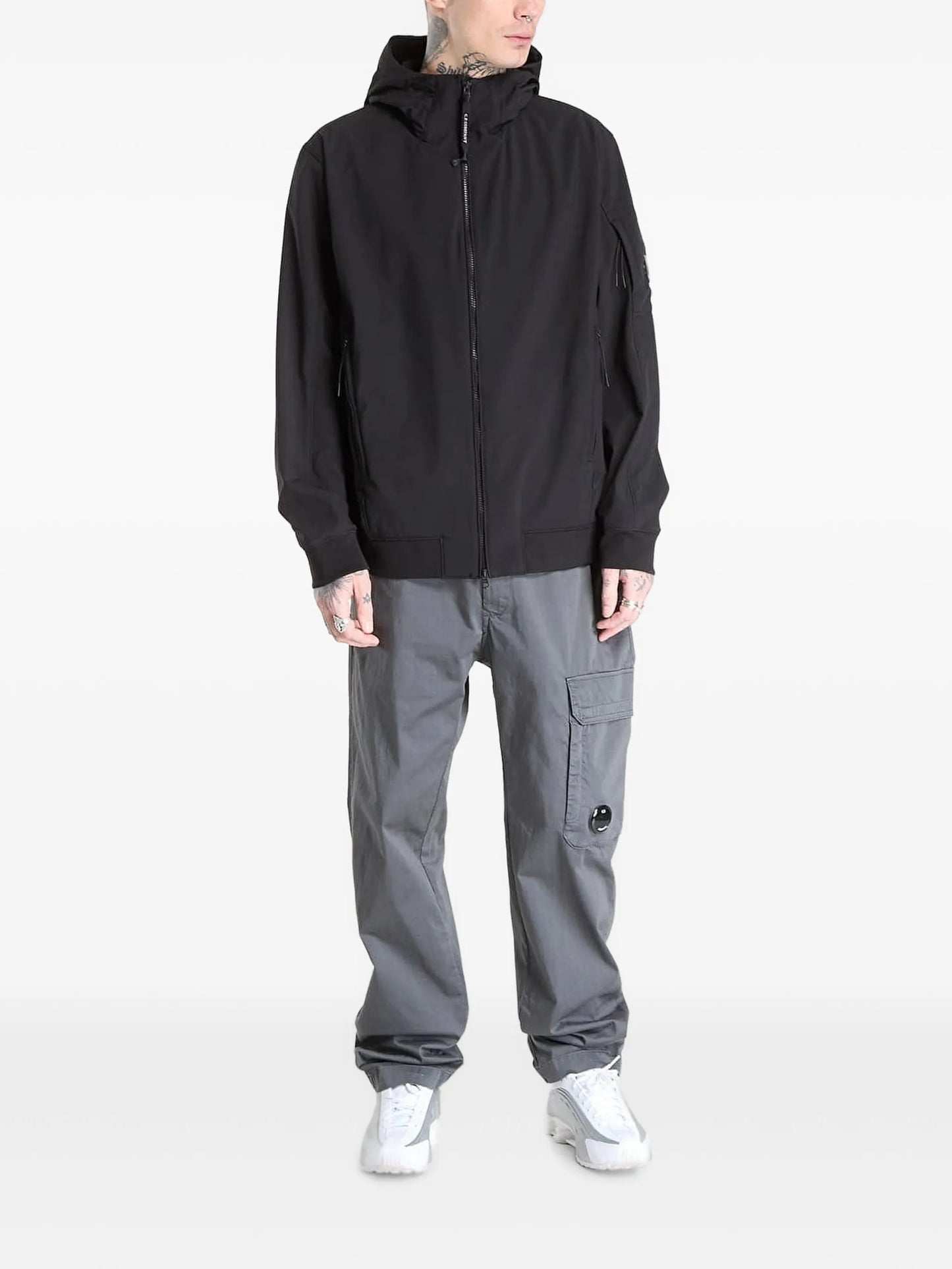SHELL-R hooded zip jacket