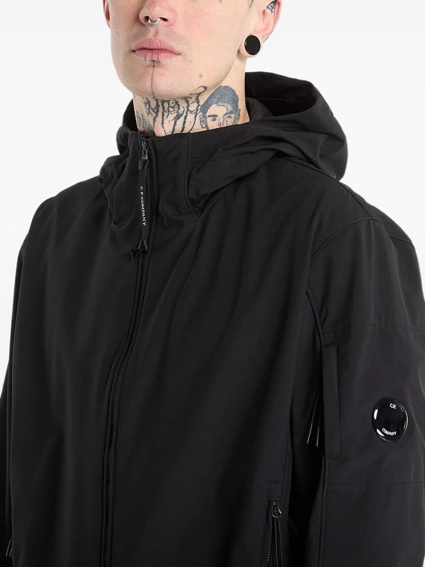 SHELL-R hooded zip jacket
