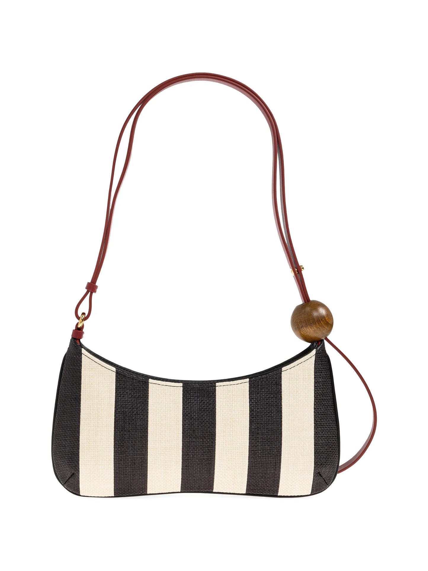 The Bisou Perle striped shoulder bag