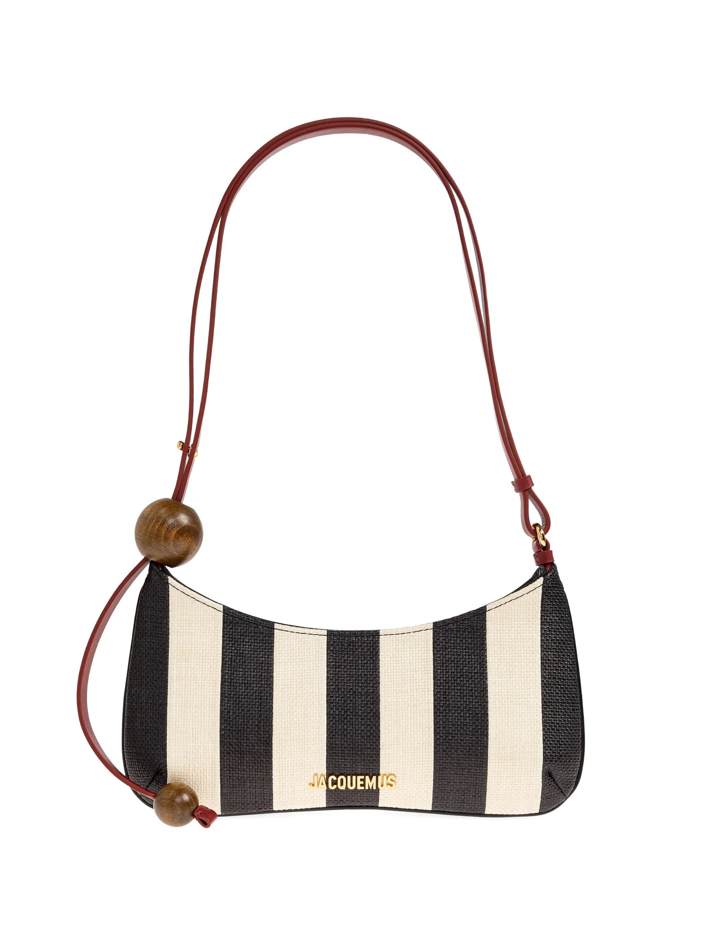 The Bisou Perle striped shoulder bag