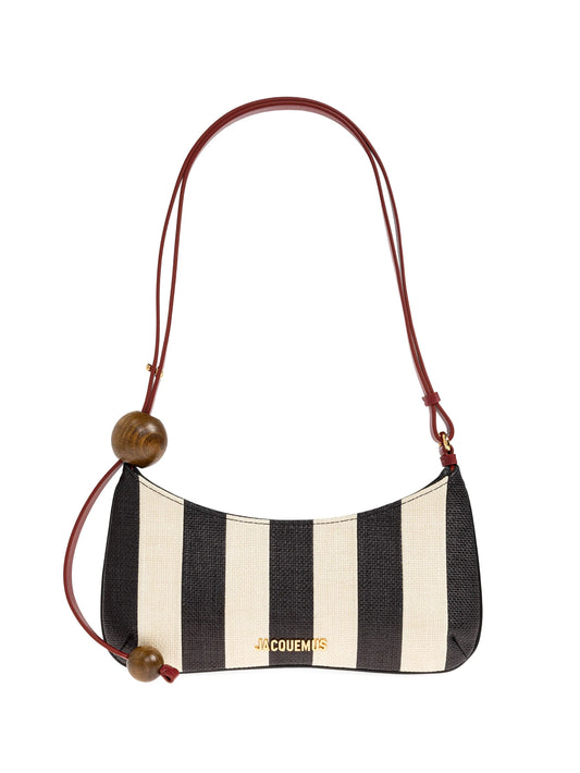 The Bisou Perle striped shoulder bag