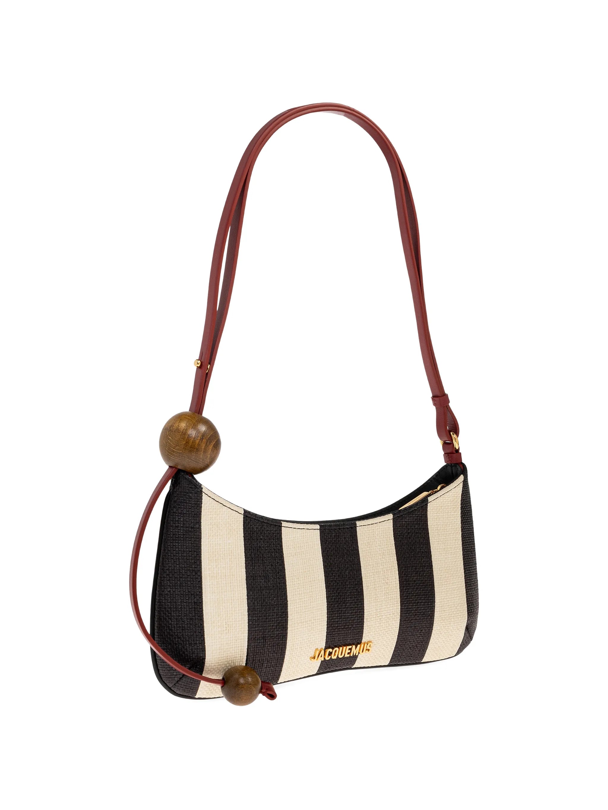 The Bisou Perle striped shoulder bag