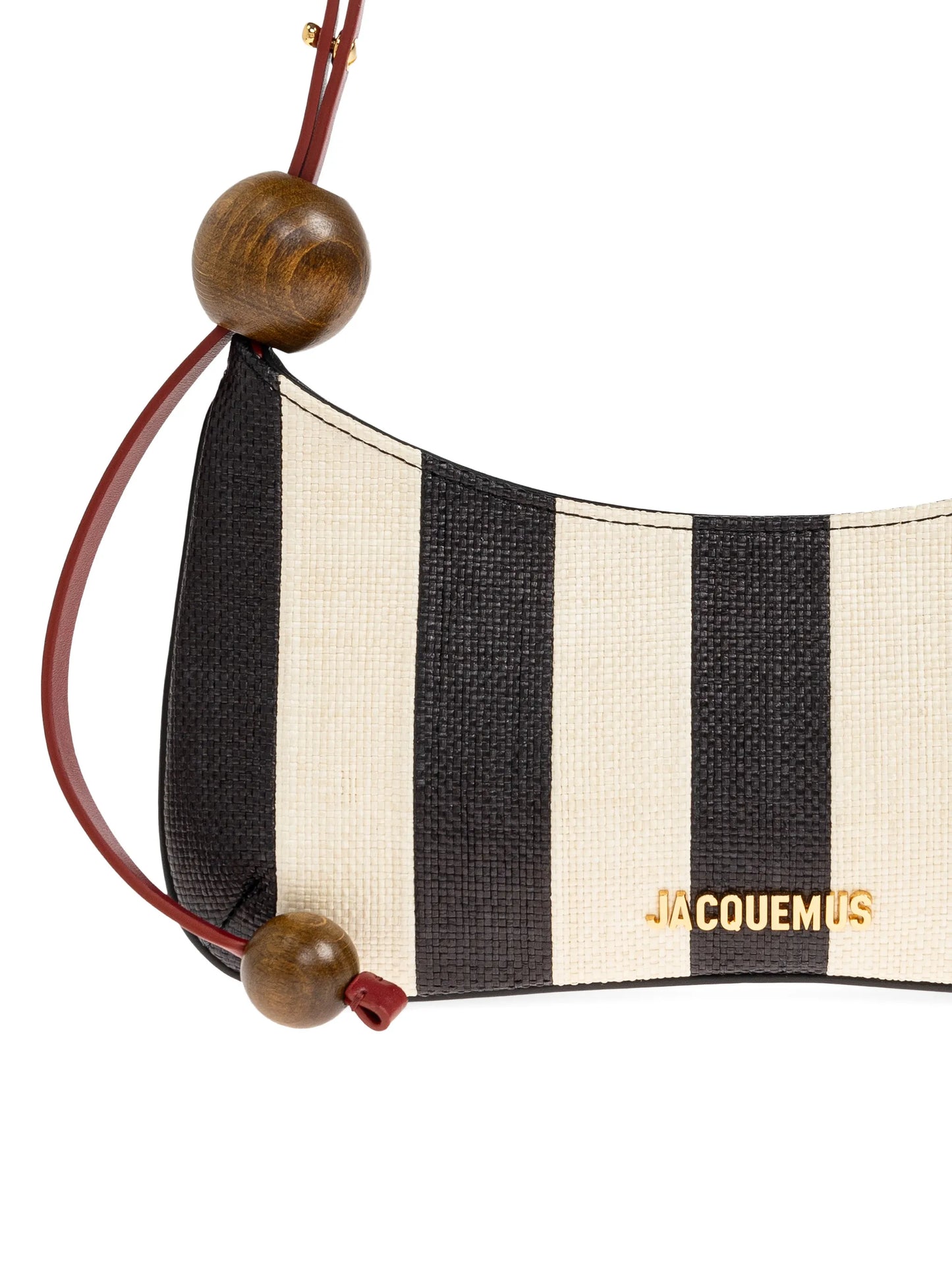 The Bisou Perle striped shoulder bag