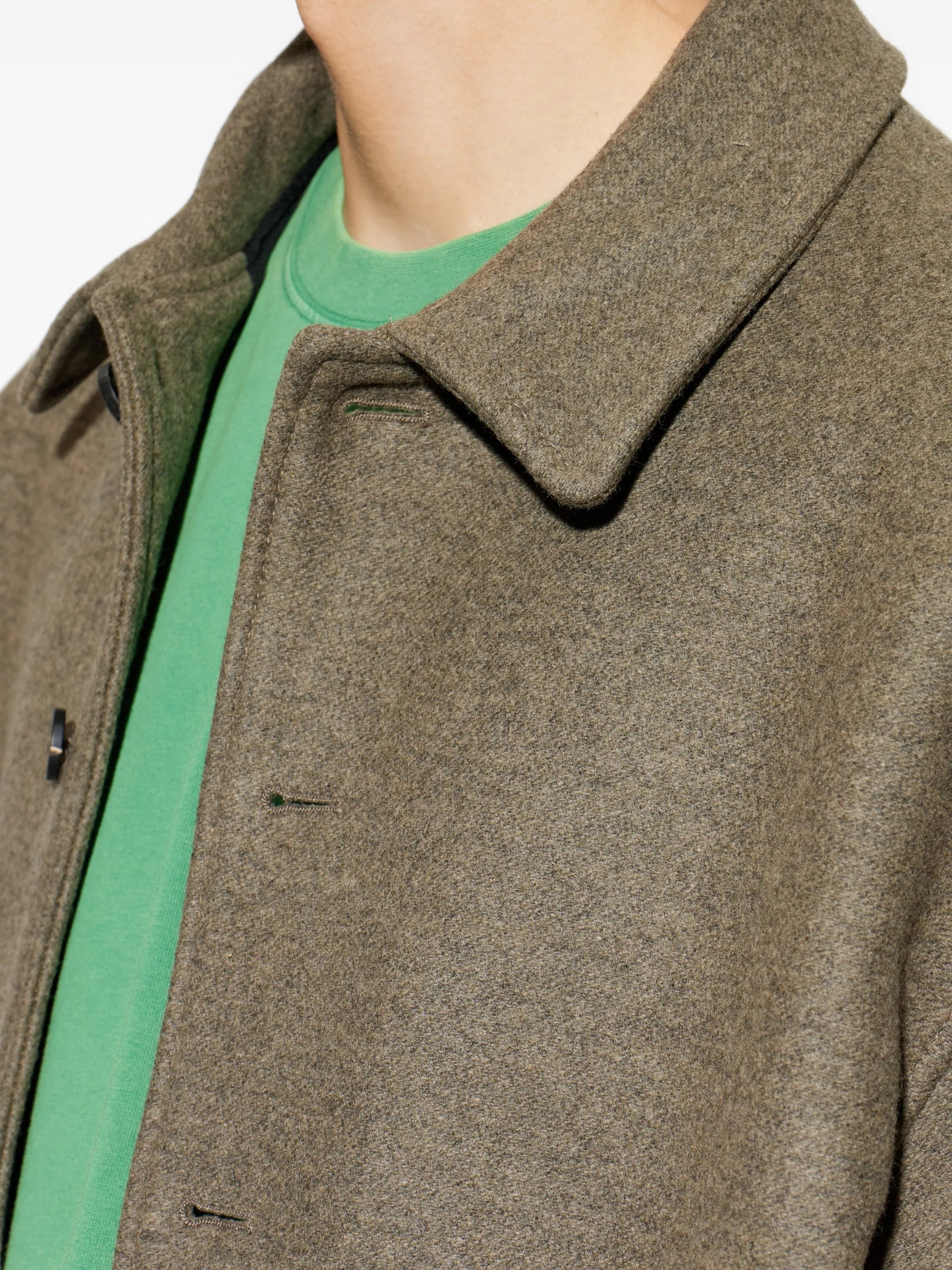 button collar jacket