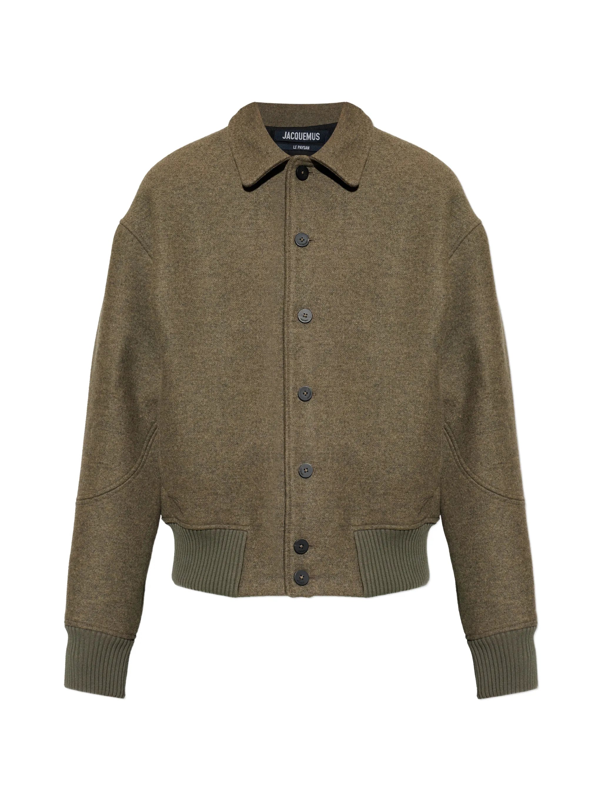 button collar jacket