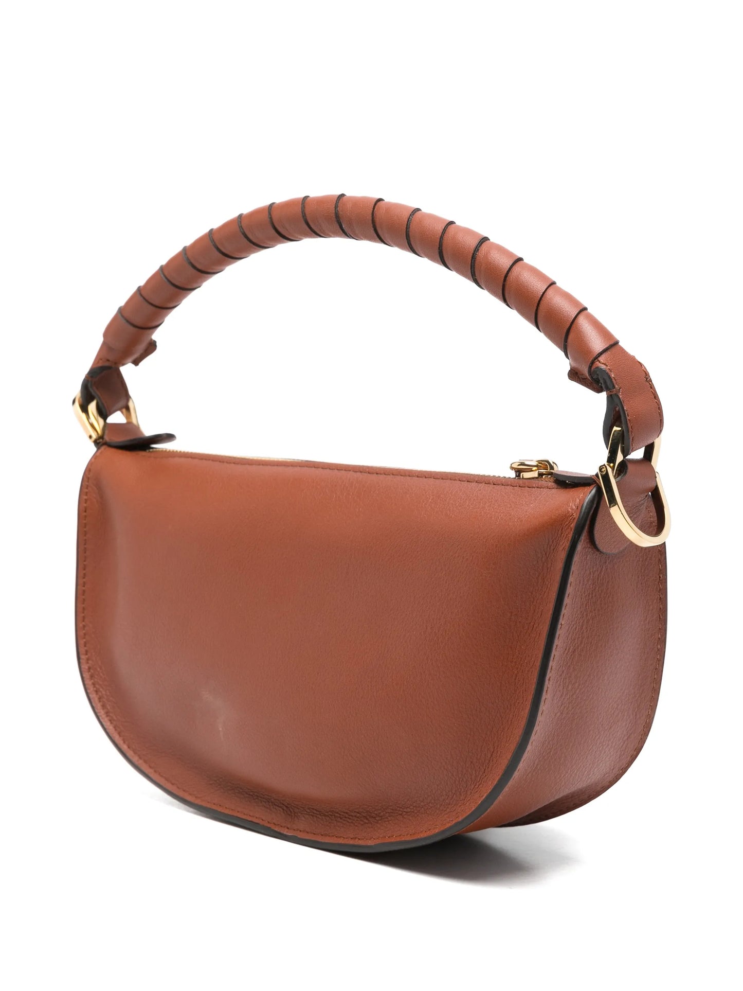 mini Marcie twisted-handle leather shoulder bag