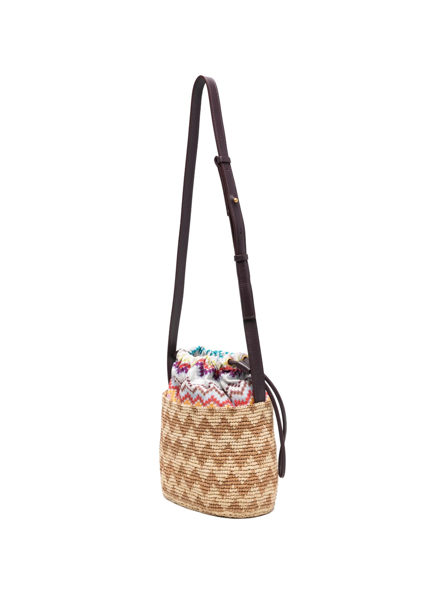 small zig-zag bucket bag