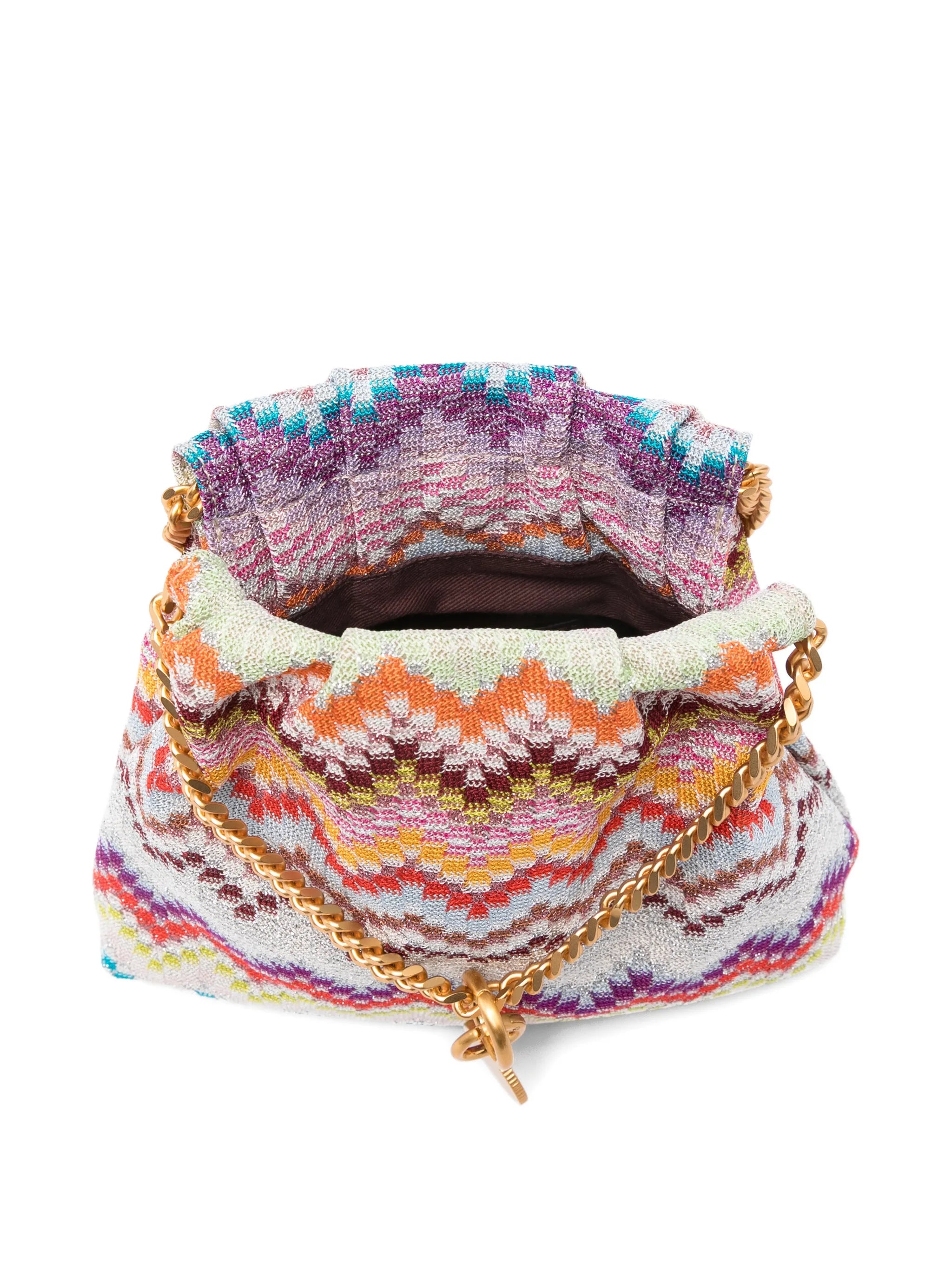 Raschel lurex tote bag