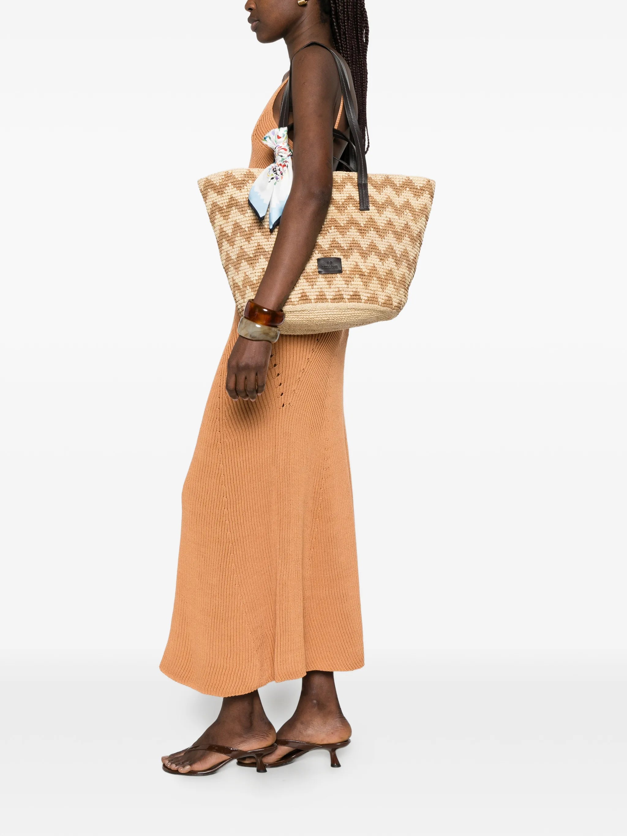 zig zag tote bag