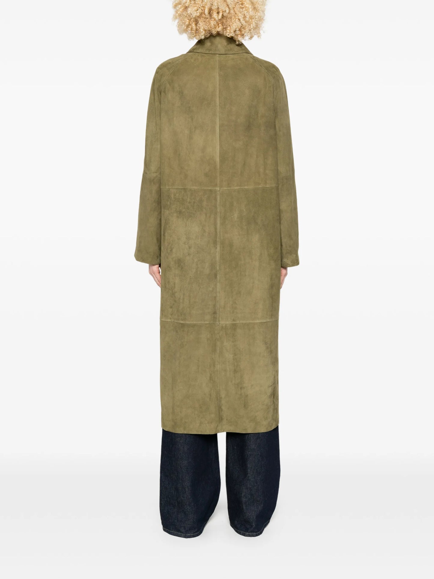 Judy button suede coat