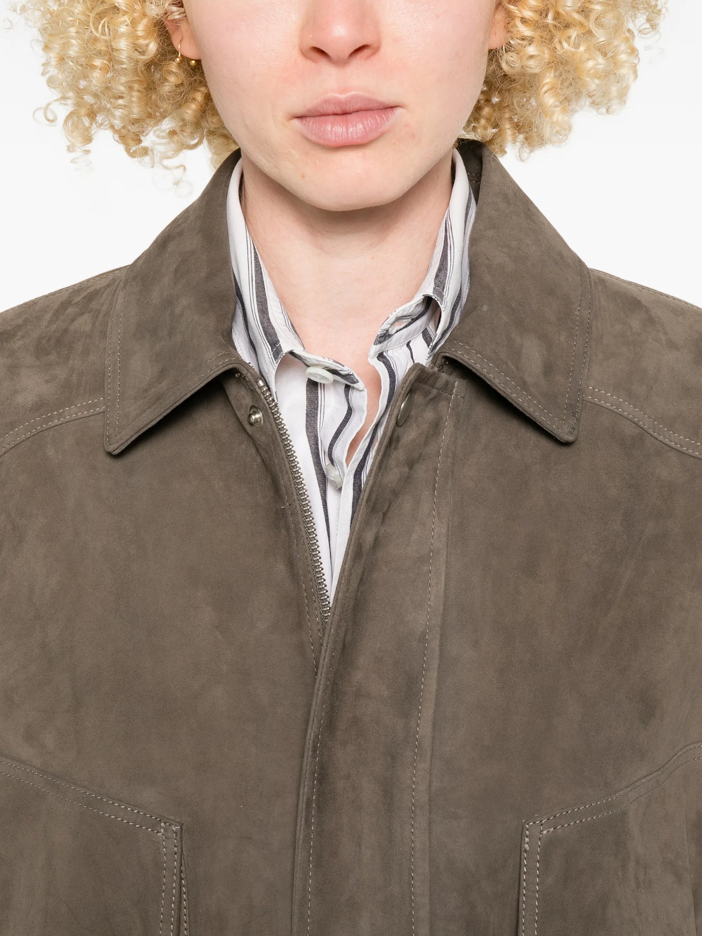 Frederica bomber leather jacket