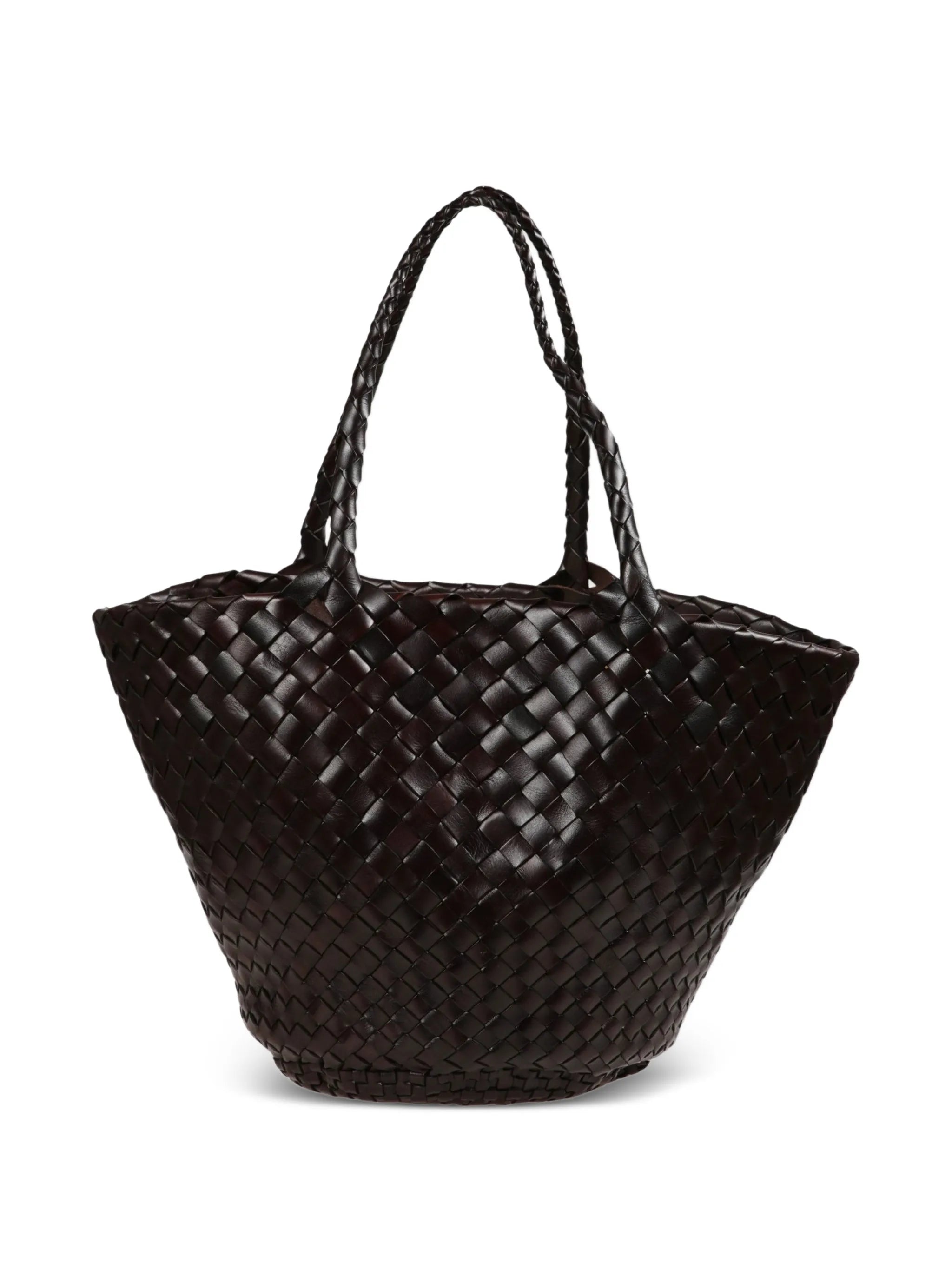Egola woven top handle tote bag
