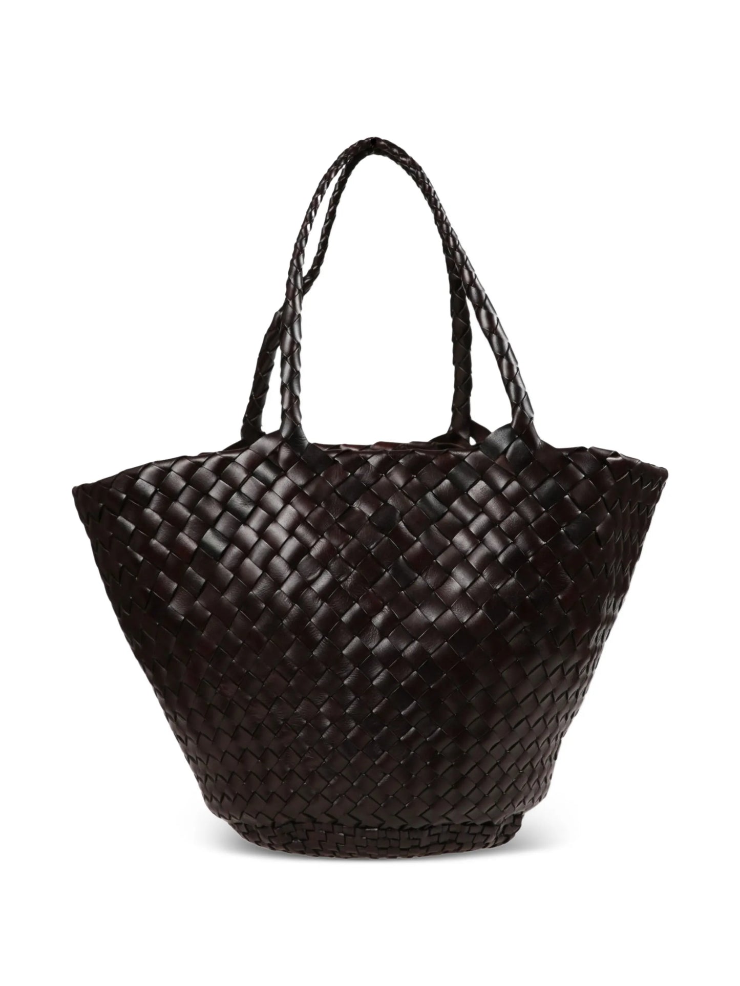 Egola woven top handle tote bag