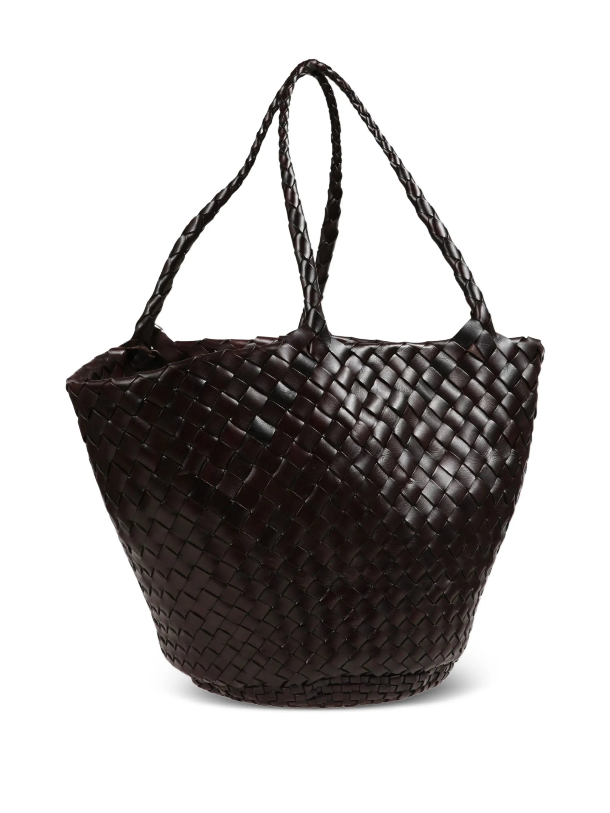 Egola woven top handle tote bag