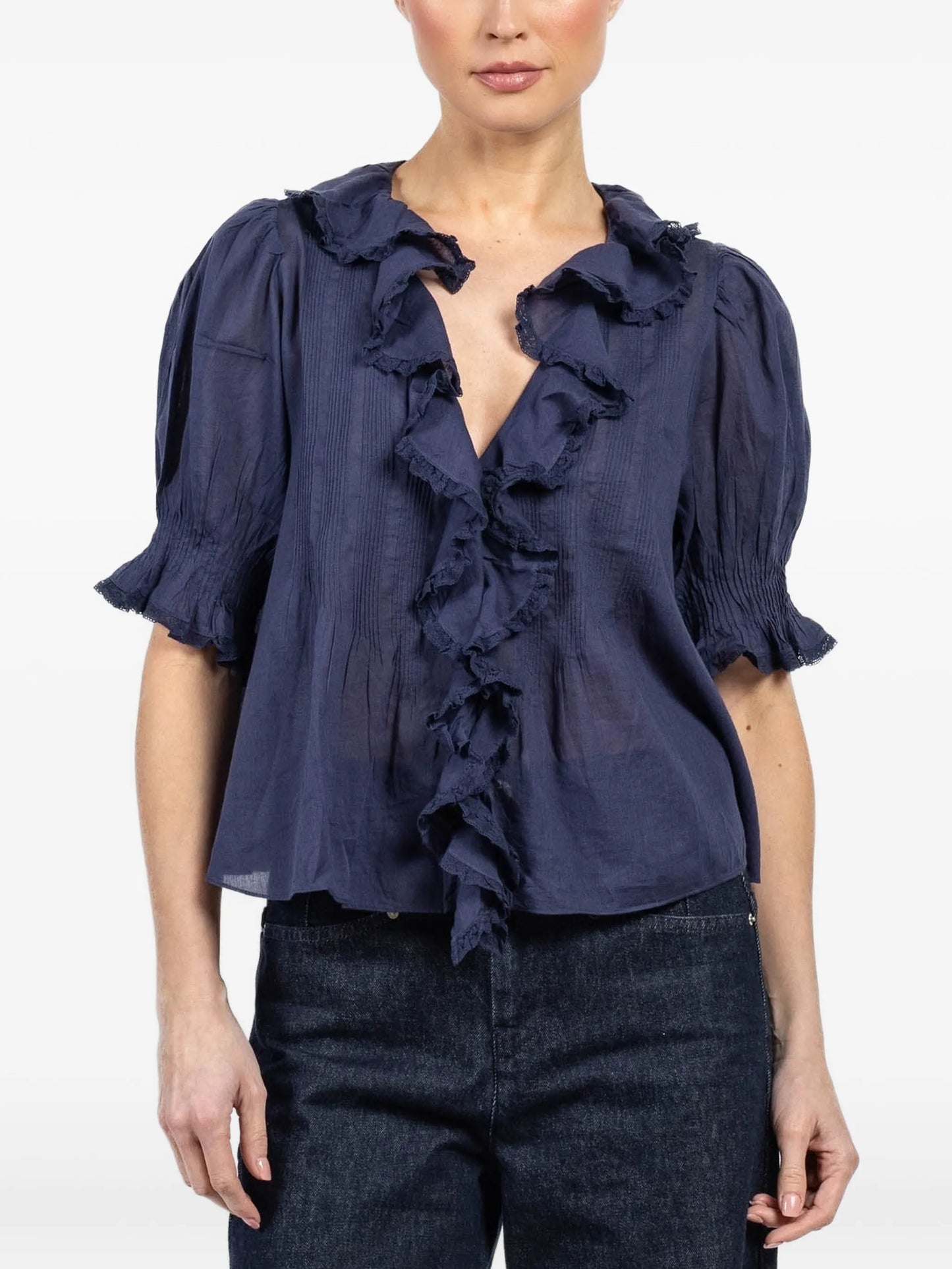 Henri ruffled top