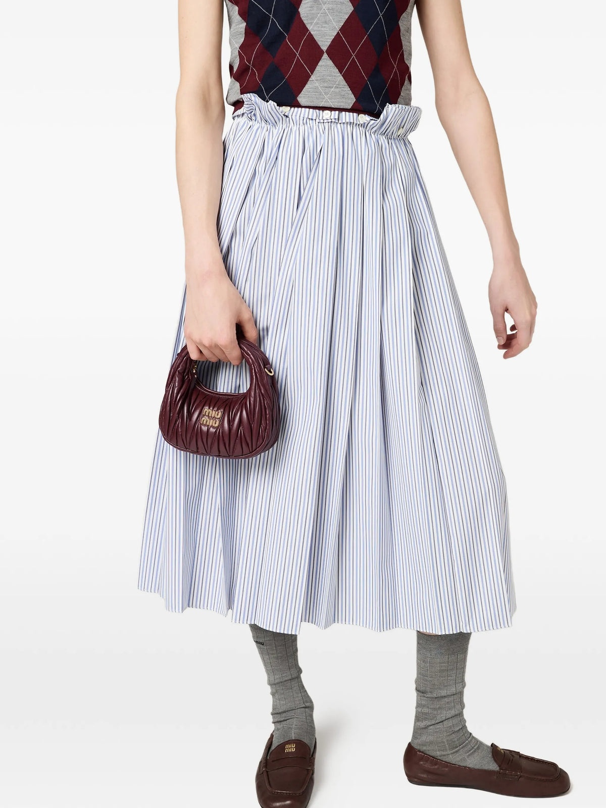 Wander matelassé leather mini-bag