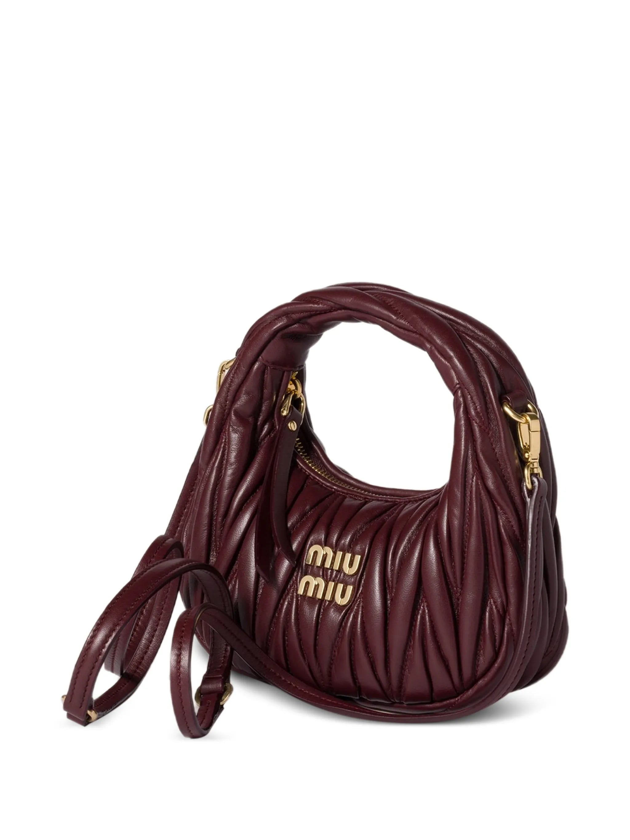 Wander matelassé leather mini-bag