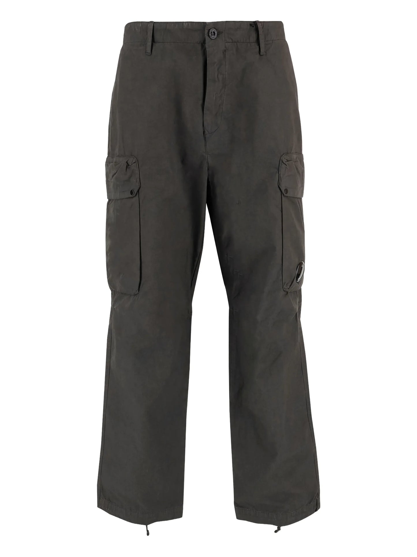 cargo-pockets straight-leg trousers
