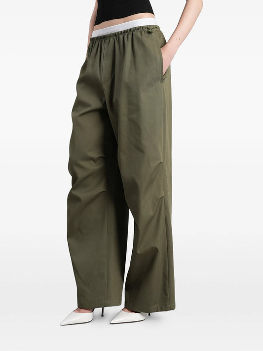 logo-waistband trousers