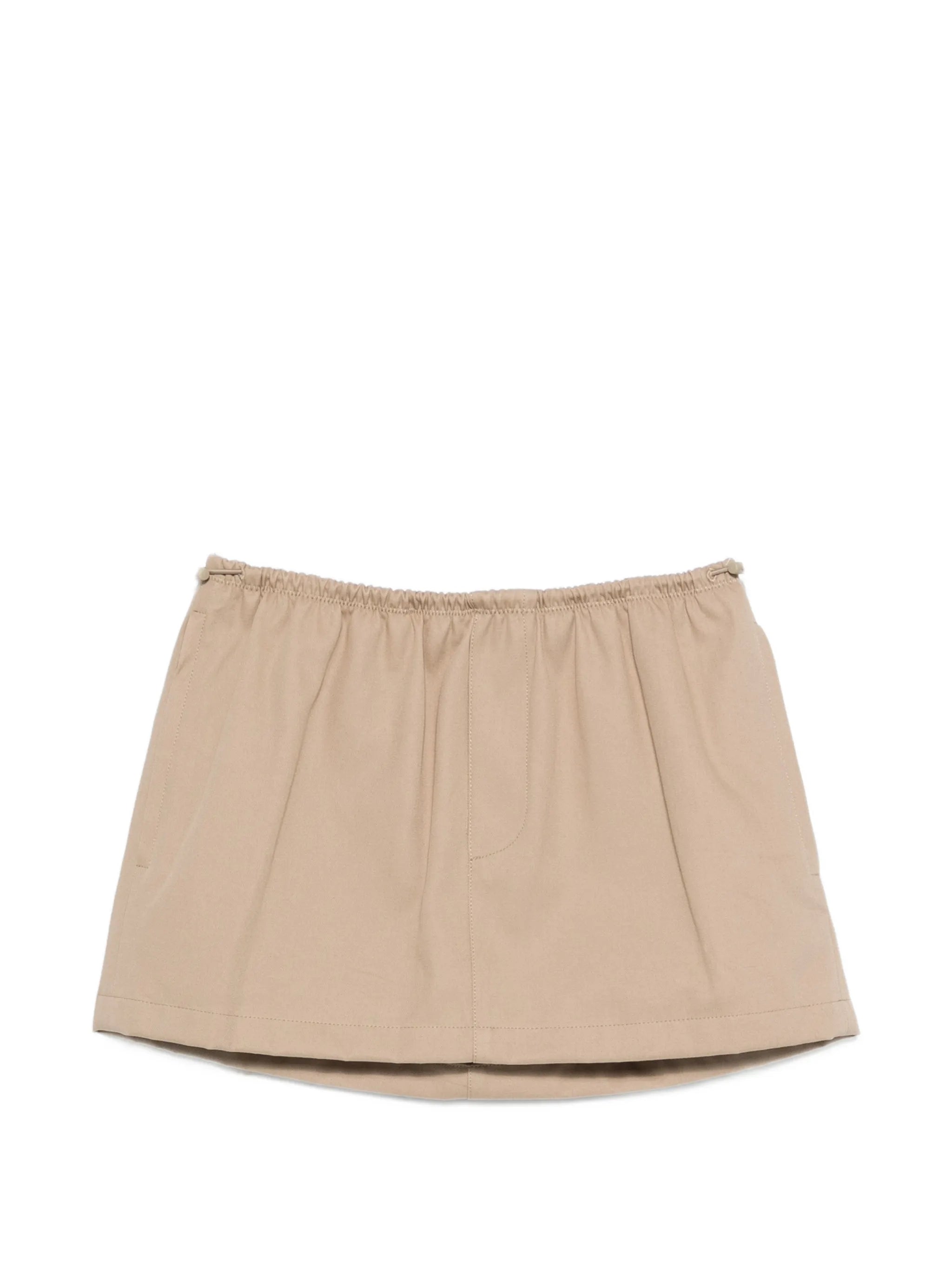 logo-waistband mini skirt