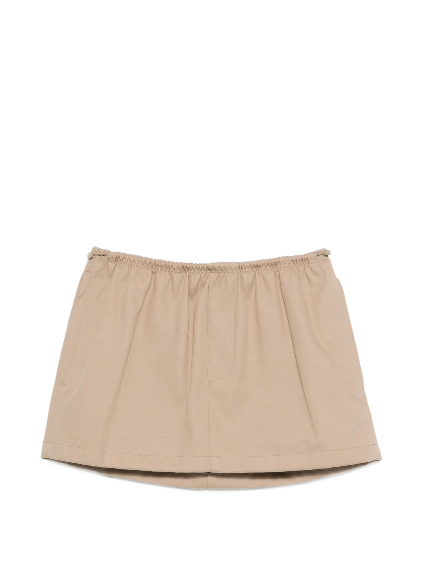 logo-waistband mini skirt