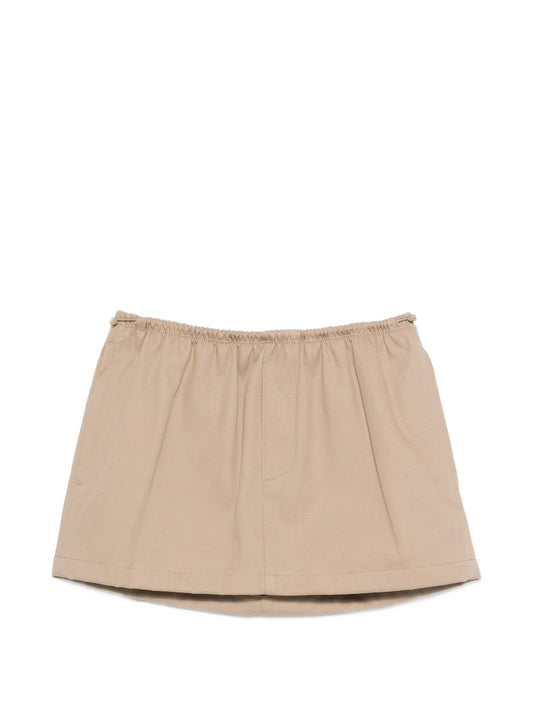 logo-waistband mini skirt