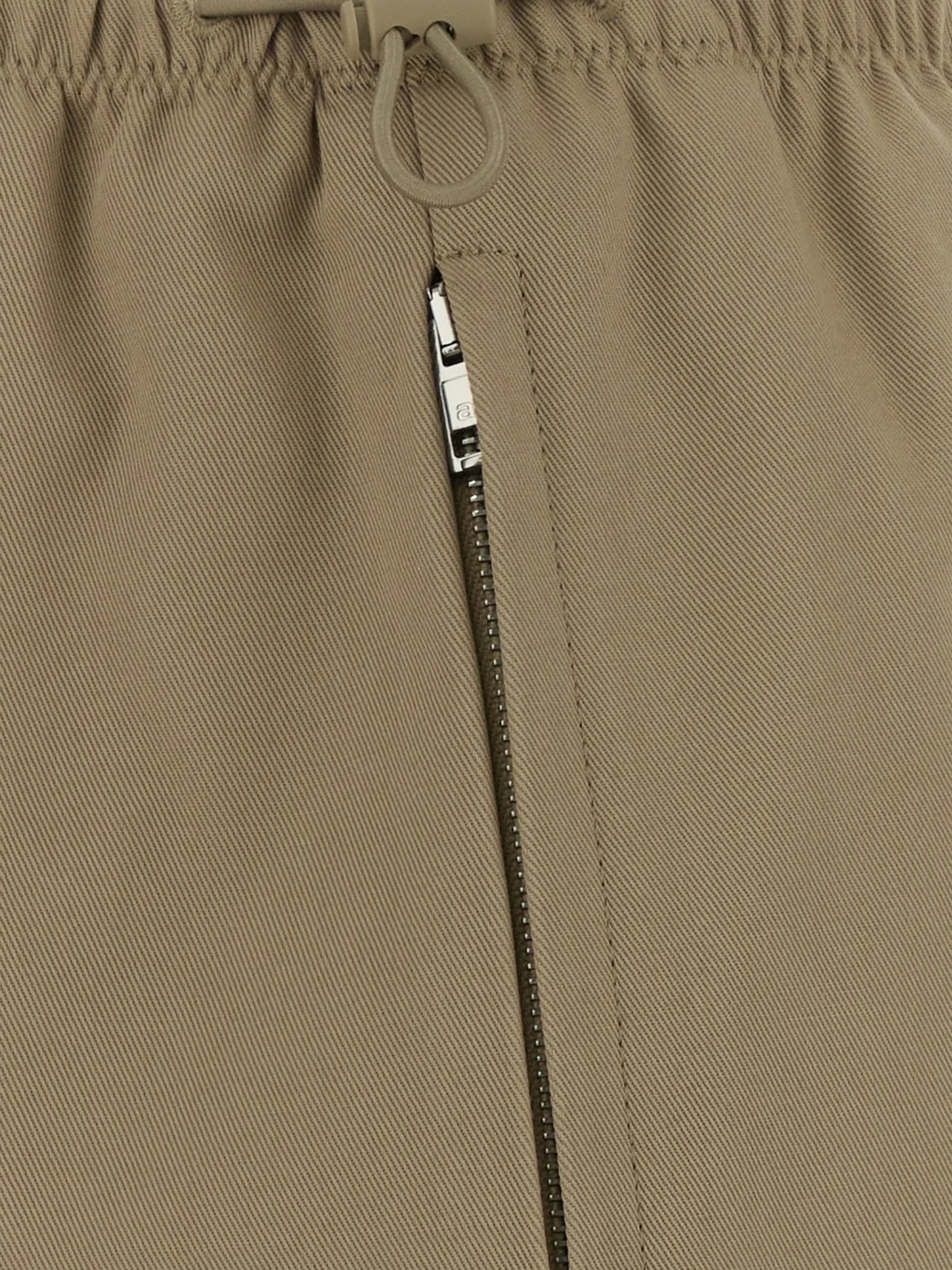 logo miniskirt in twill mid-rise