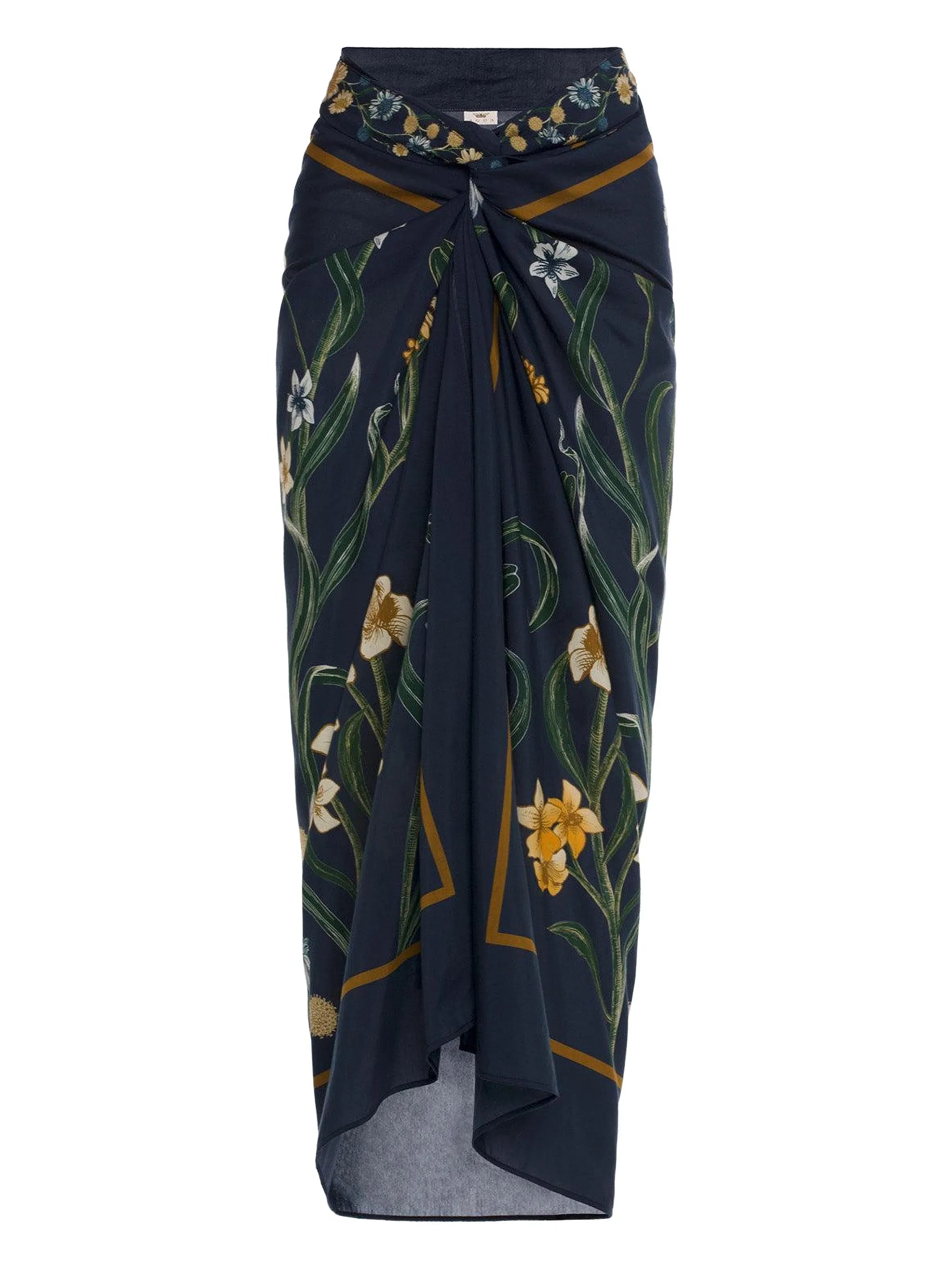 floral print midi pareo