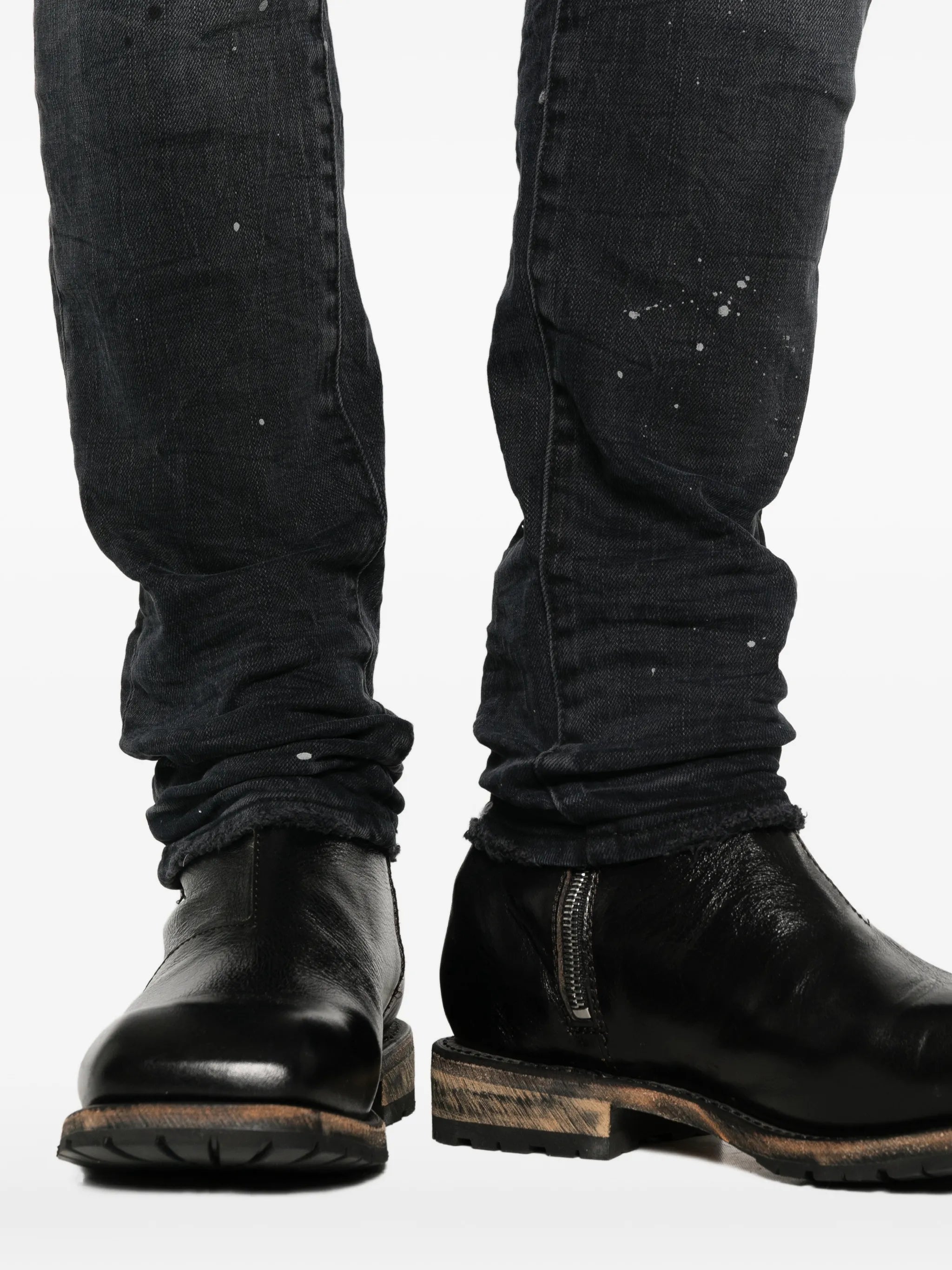 P001 Reflective Paint Repair skinny jeans