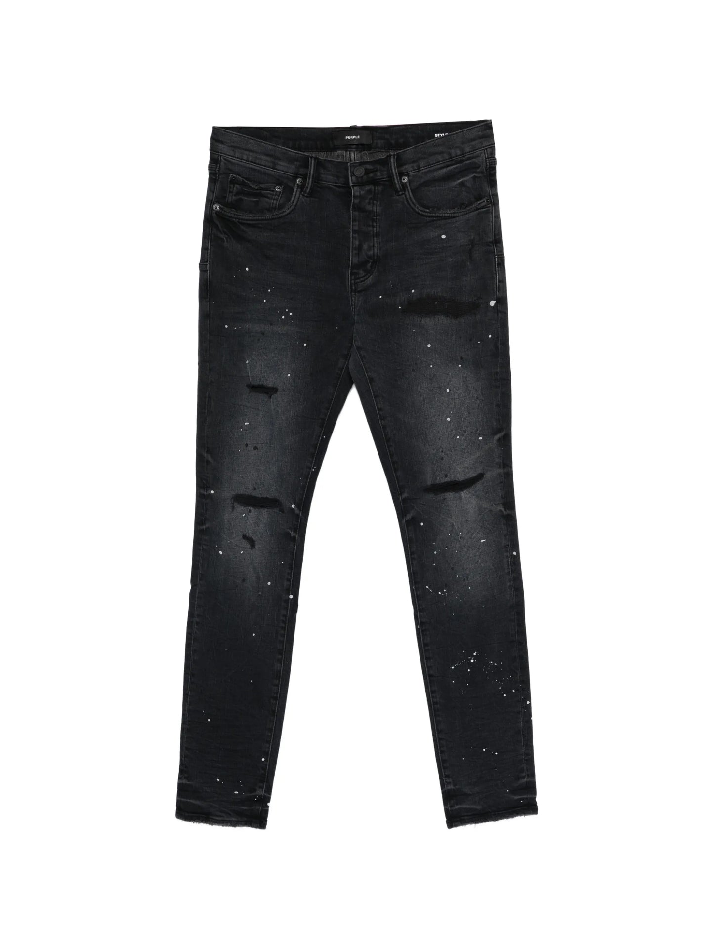 P001 Reflective Paint Repair skinny jeans