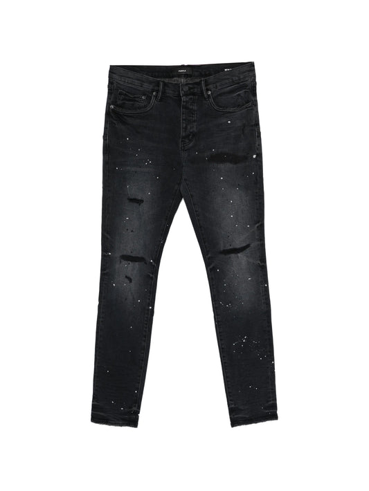 P001 Reflective Paint Repair skinny jeans