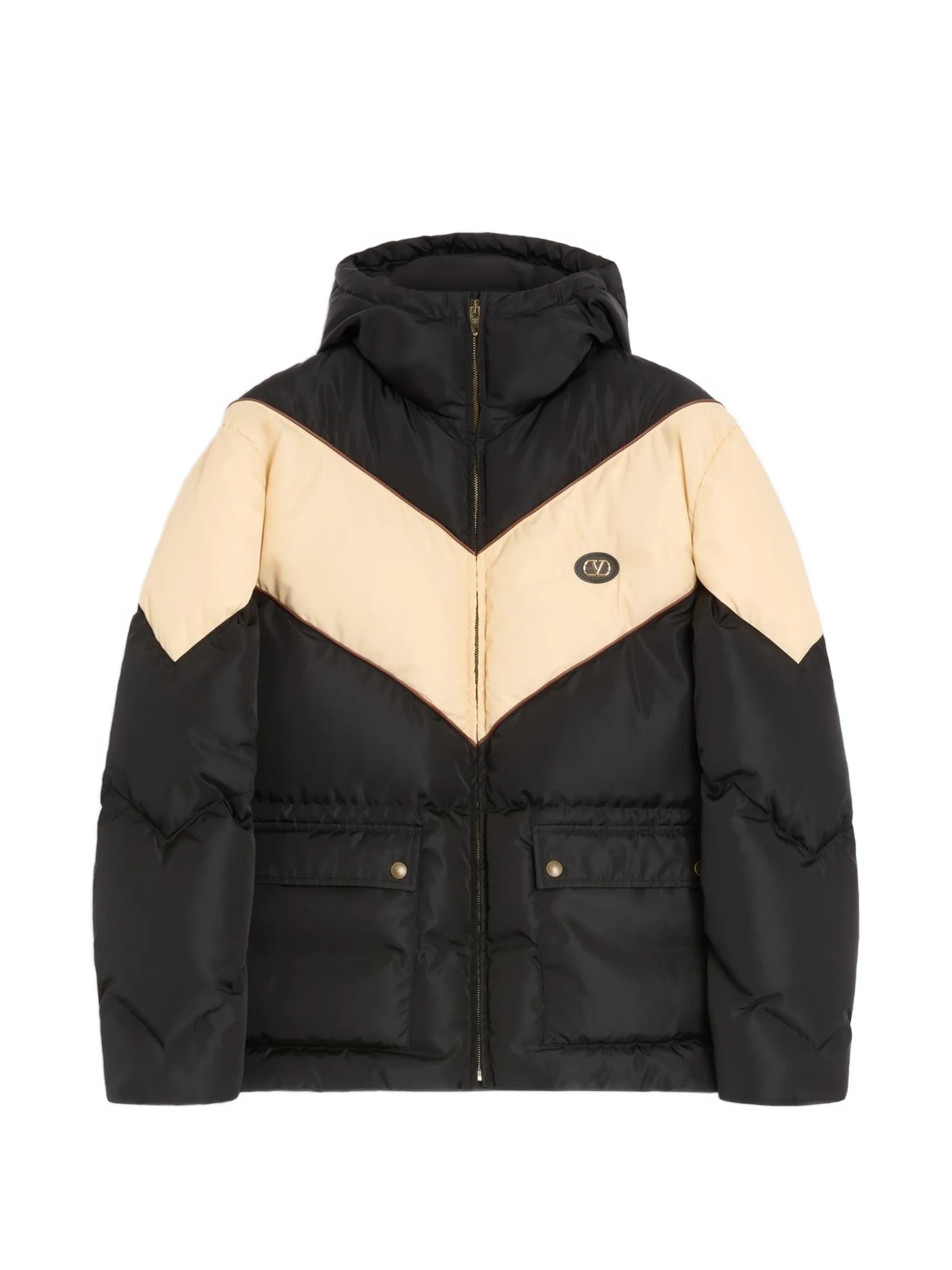 black hooded jacket