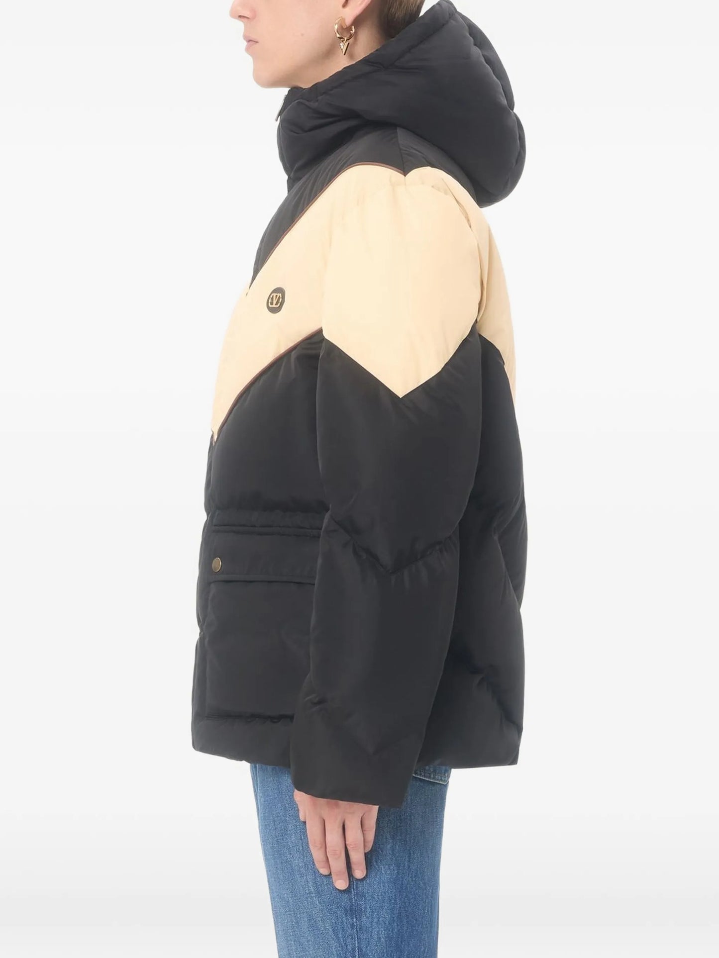 black hooded jacket