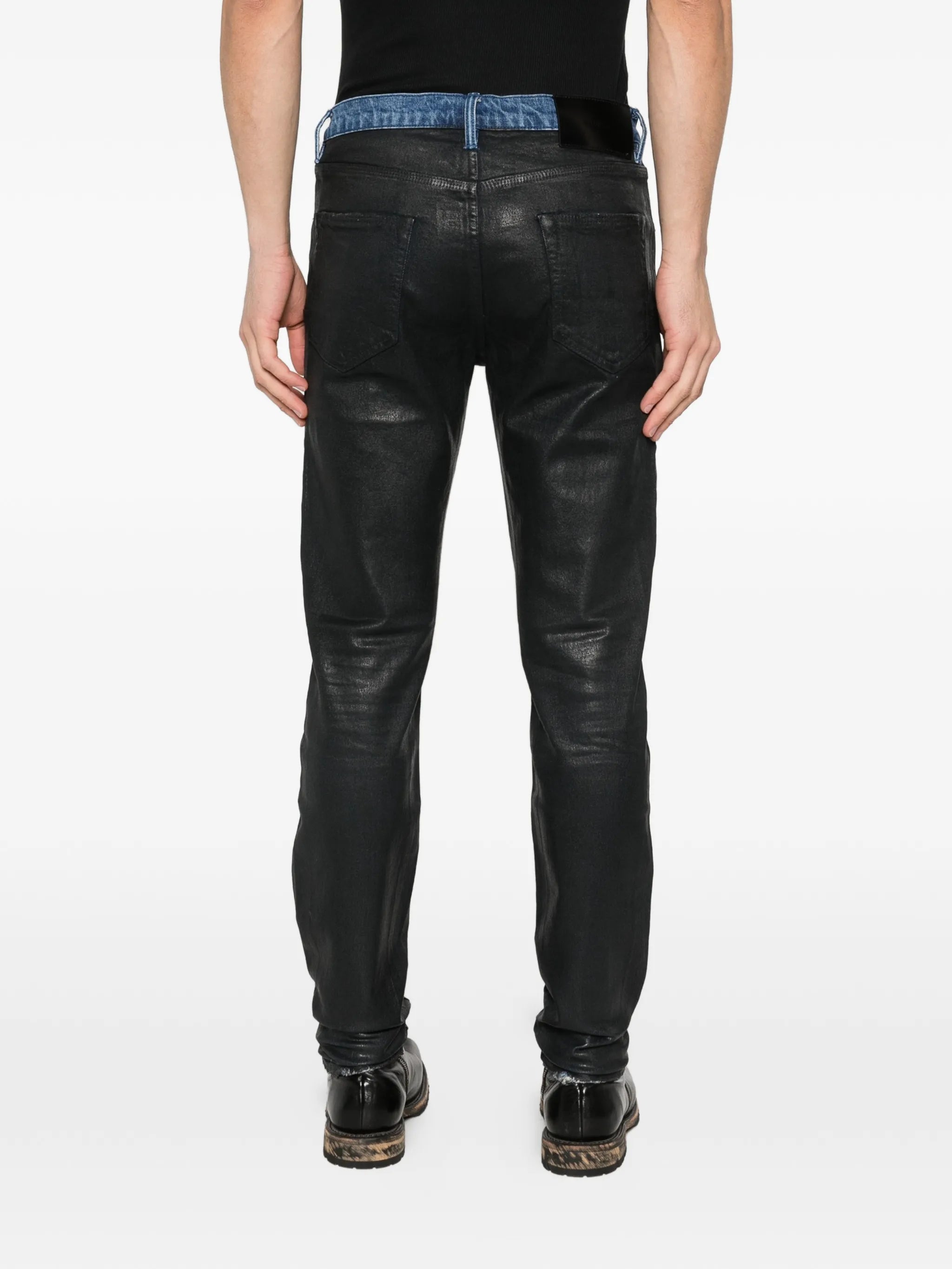 P001 coated skinny jeans