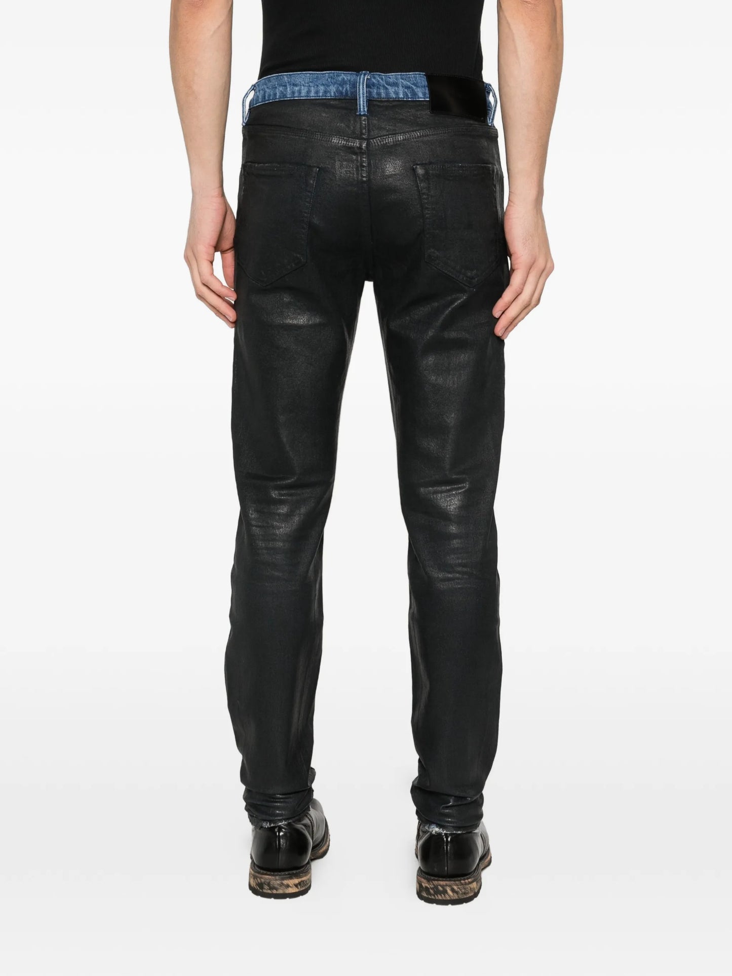 P001 coated skinny jeans