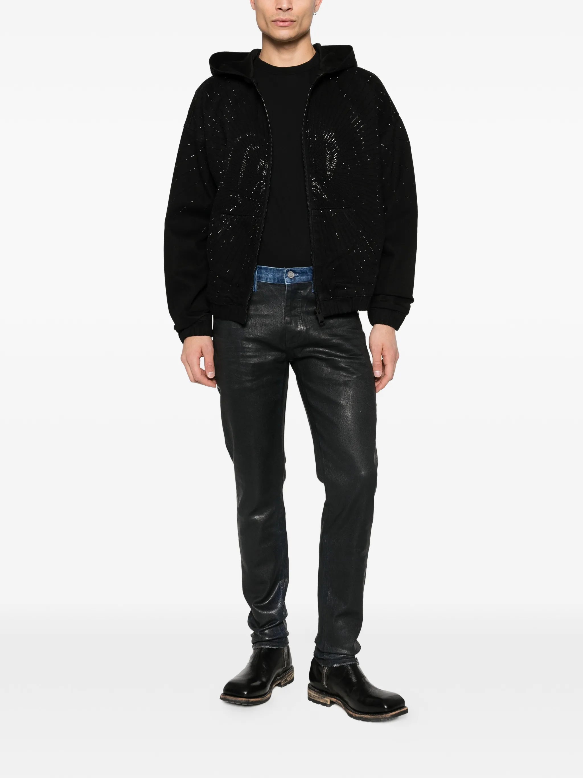 P001 coated skinny jeans