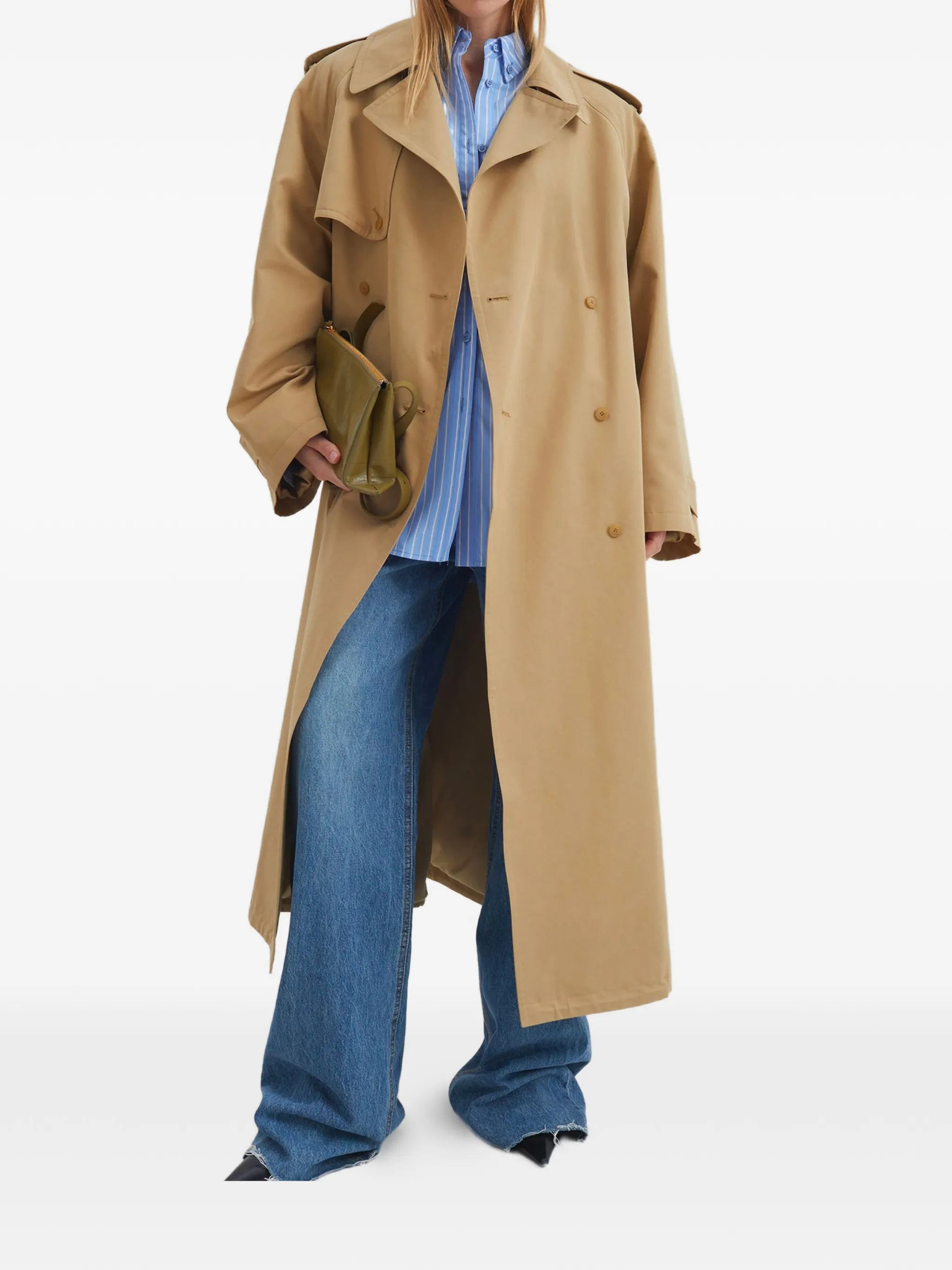 Riva double-breasted trench coat