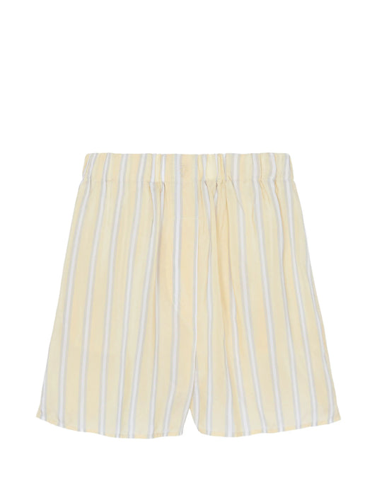 Lui striped cupro shorts